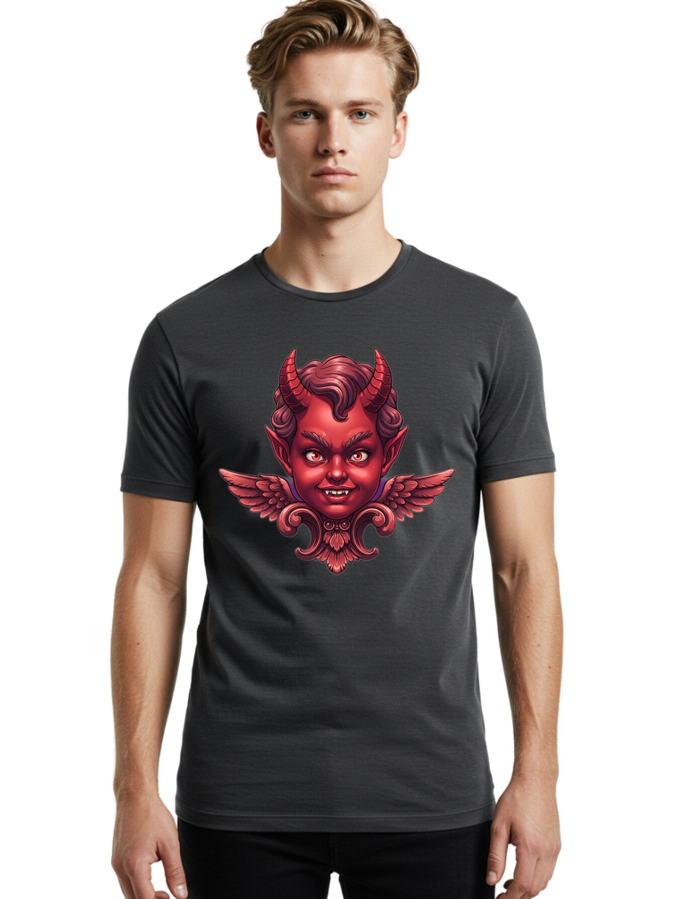 Cute-Devil-Head Men'S Graphic Tee, 100% Cotton, Comfortable Casual Summer Wear, Machine Washable, Vintage Camera, Old Camera, Antique Camera, Black Camera, Classic Photography, Photography Equipment, Nostalgic Device, Film Camera, Camera Art Bap333 18