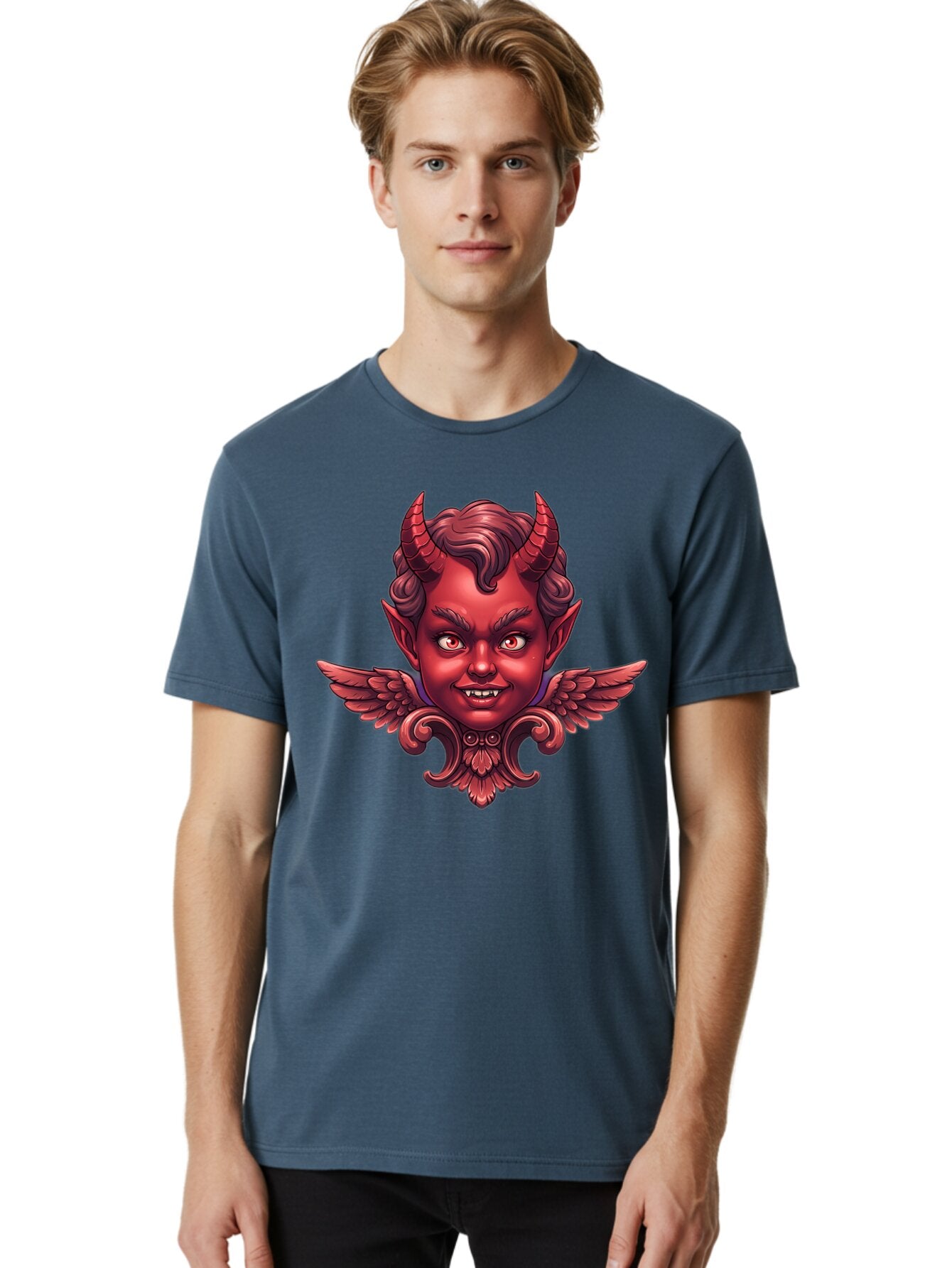 Cute-Devil-Head Men'S Graphic Tee, 100% Cotton, Comfortable Casual Summer Wear, Machine Washable, Vintage Camera, Old Camera, Antique Camera, Black Camera, Classic Photography, Photography Equipment, Nostalgic Device, Film Camera, Camera Art Bap333 26