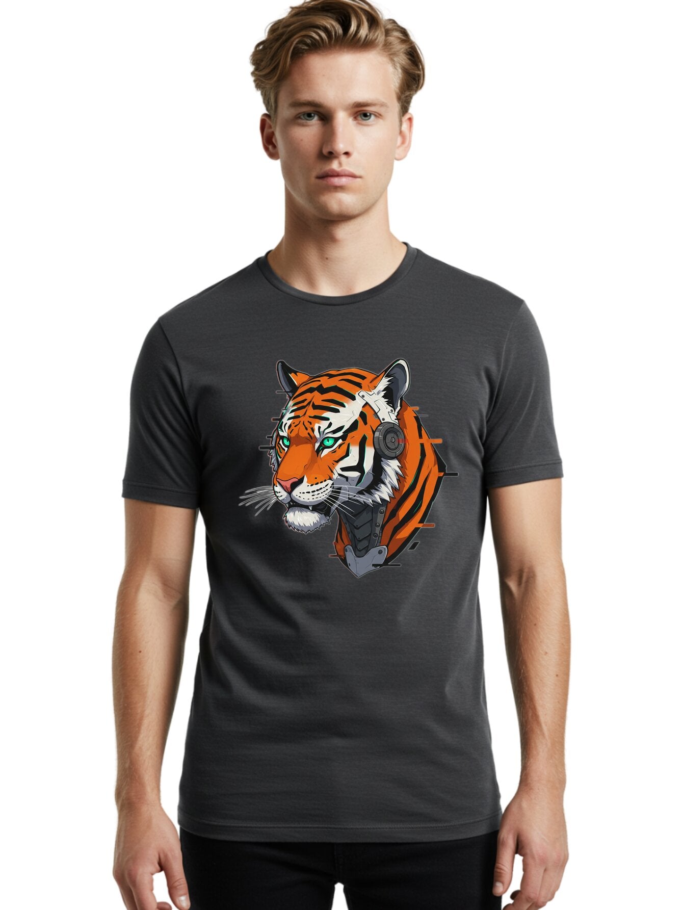 Cyber-Tiger Men'S Graphic Tee, 100% Cotton, Comfortable Casual Summer Wear, Machine Washable, Vintage Camera, Old Camera, Antique Camera, Black Camera, Classic Photography, Photography Equipment, Nostalgic Device, Film Camera, Camera Art Bap339 30