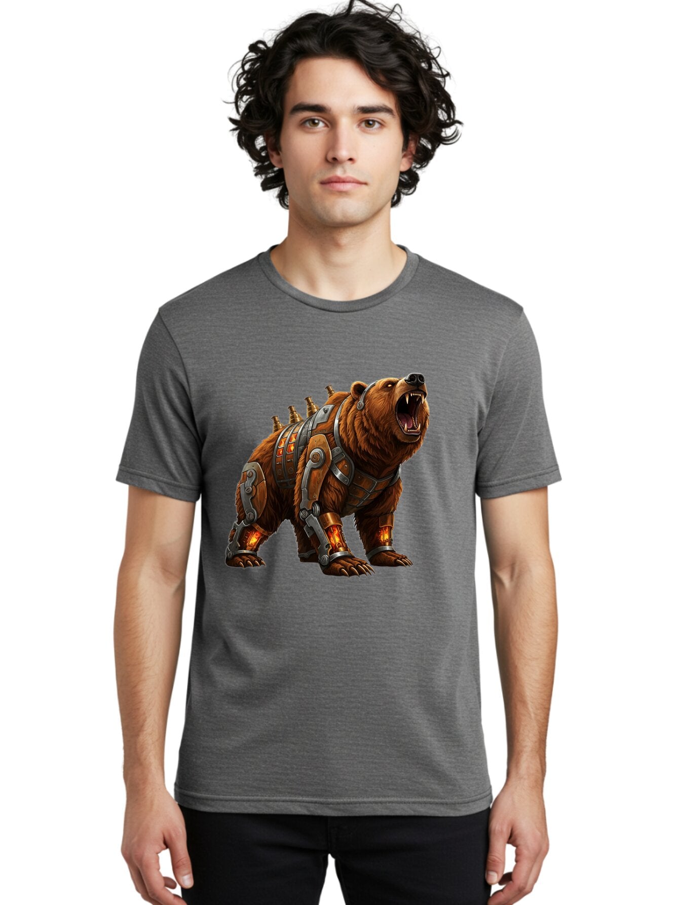 Cybernetic-Bear Men'S Graphic Tee, 100% Cotton, Comfortable Casual Summer Wear, Machine Washable, Vintage Camera, Old Camera, Antique Camera, Black Camera, Classic Photography, Photography Equipment, Nostalgic Device, Film Camera, Camera Art Bap340 23