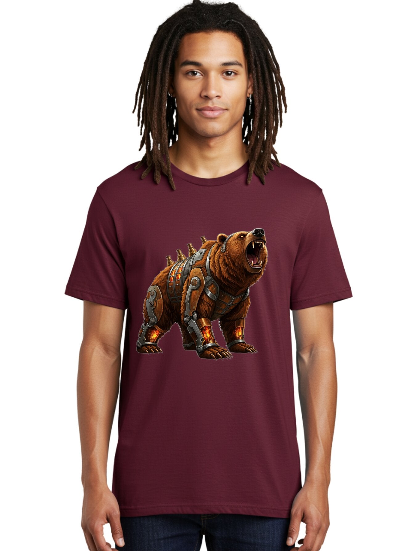 Cybernetic-Bear Men'S Graphic Tee, 100% Cotton, Comfortable Casual Summer Wear, Machine Washable, Vintage Camera, Old Camera, Antique Camera, Black Camera, Classic Photography, Photography Equipment, Nostalgic Device, Film Camera, Camera Art Bap340 16