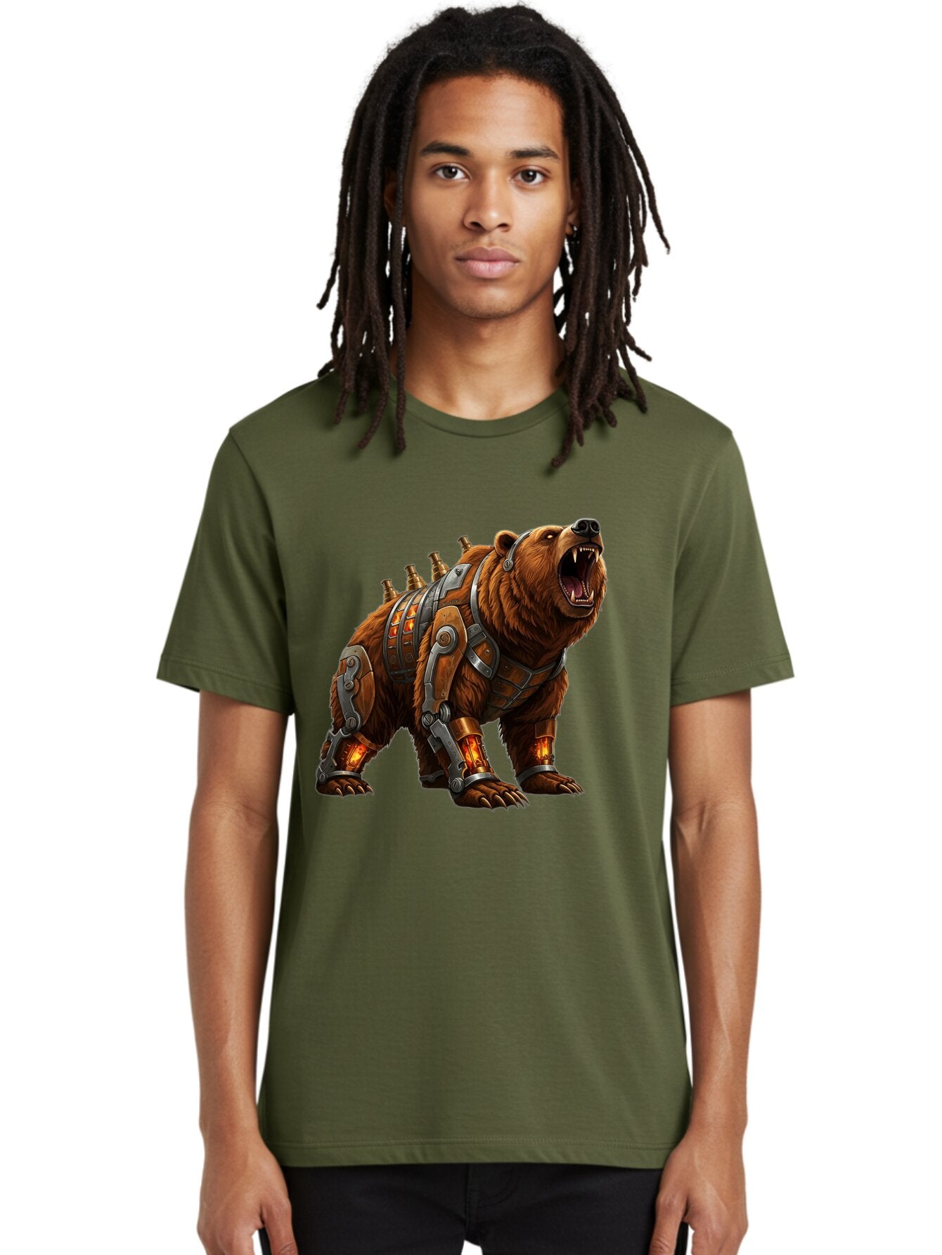 Cybernetic-Bear Men'S Graphic Tee, 100% Cotton, Comfortable Casual Summer Wear, Machine Washable, Vintage Camera, Old Camera, Antique Camera, Black Camera, Classic Photography, Photography Equipment, Nostalgic Device, Film Camera, Camera Art Bap340 17