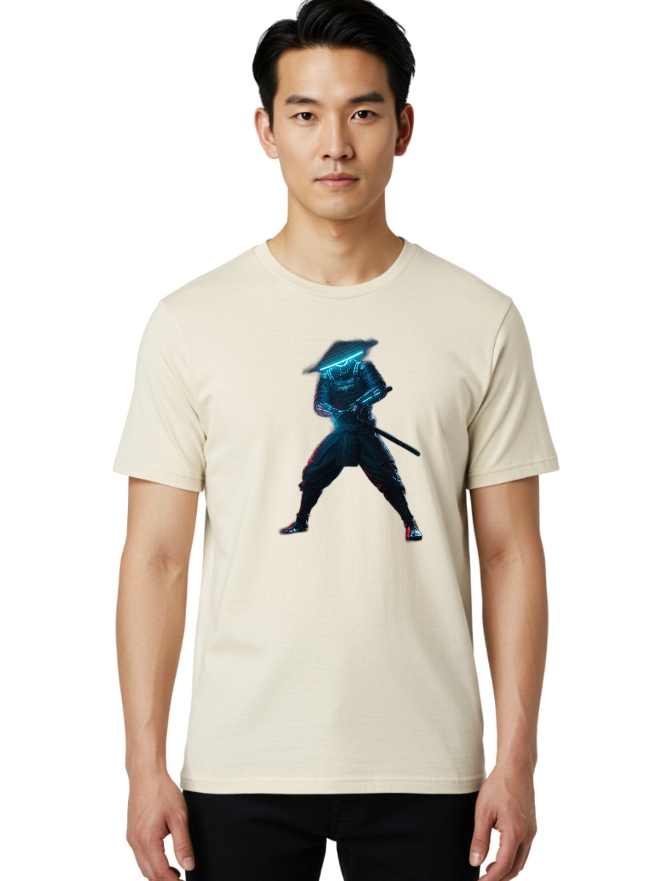 Cyberpunk-Samurai-1 Men'S Graphic Tee, 100% Cotton, Comfortable Casual Summer Wear, Machine Washable, Vintage Camera, Old Camera, Antique Camera, Black Camera, Classic Photography, Photography Equipment, Nostalgic Device, Film Camera, Bap341 30