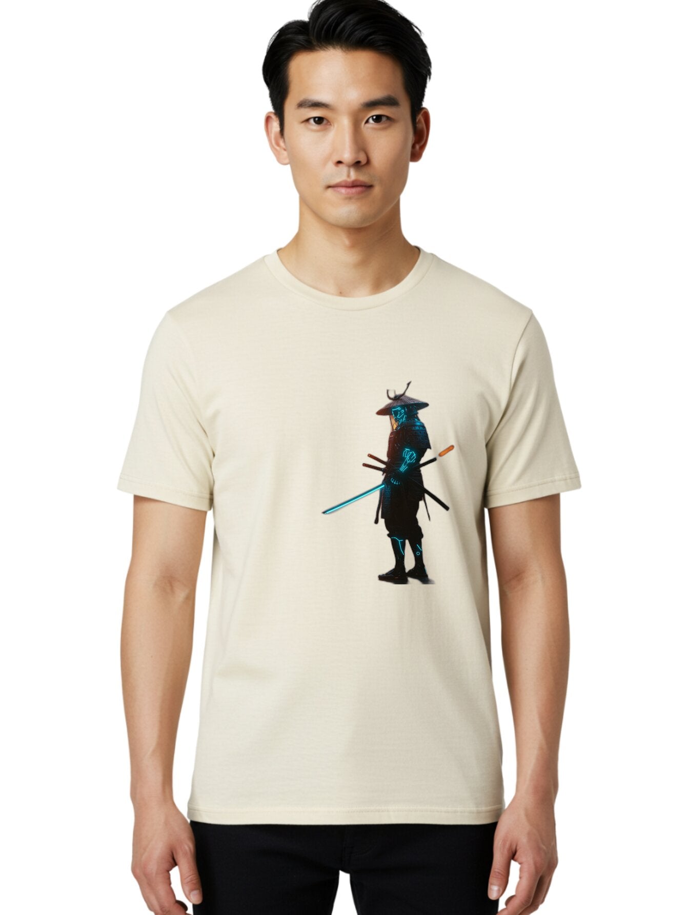 Cyberpunk-Samurai-2 Men'S Graphic Tee, 100% Cotton, Comfortable Casual Summer Wear, Machine Washable, Vintage Camera, Old Camera, Antique Camera, Black Camera, Classic Photography, Photography Equipment, Nostalgic Device, Film Camera, Bap342 30