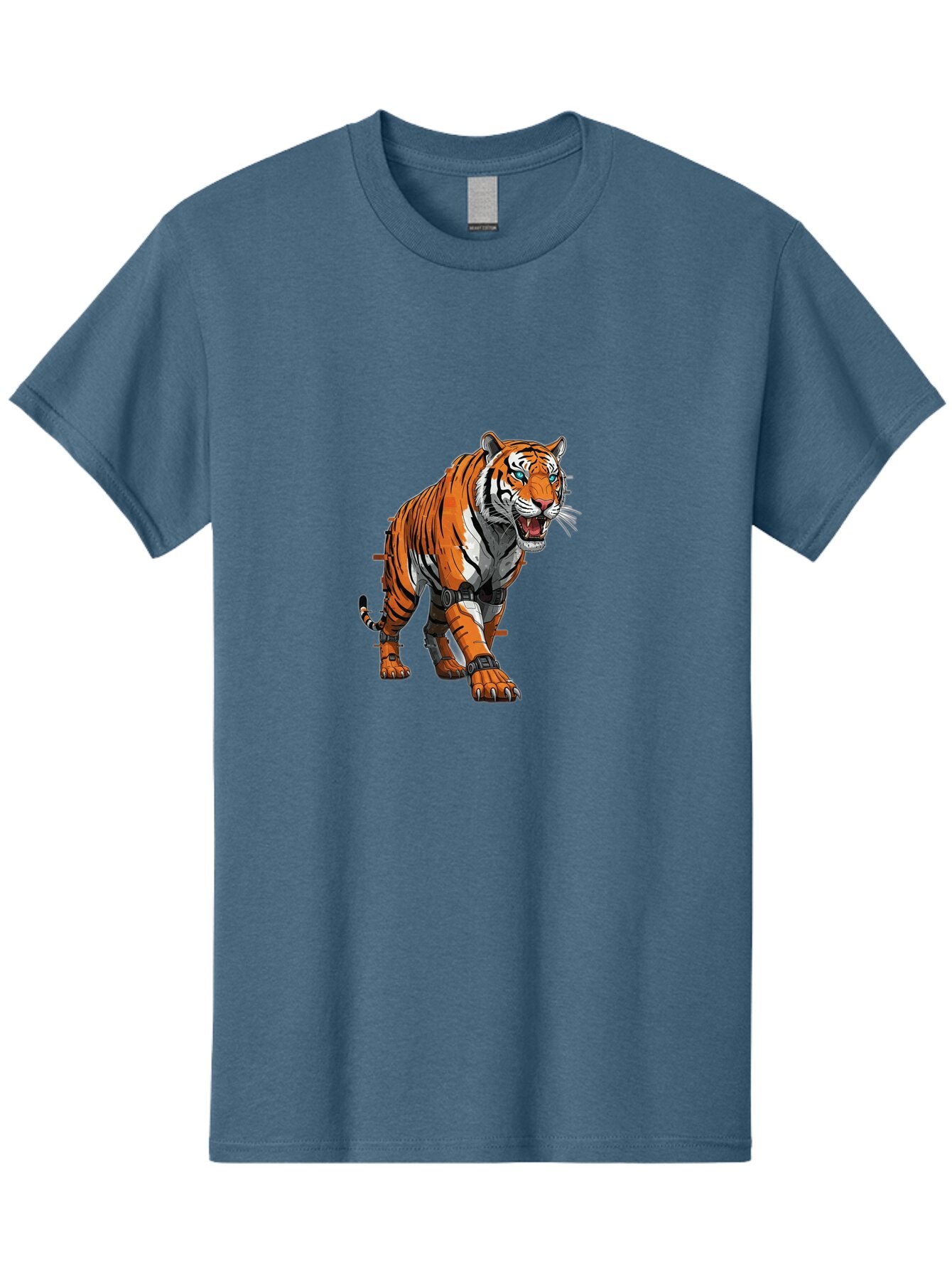 Cyborg-Tiger-1 Men'S Graphic Tee, 100% Cotton, Comfortable Casual Summer Wear, Machine Washable, Vintage Camera, Old Camera, Antique Camera, Black Camera, Classic Photography, Photography Equipment, Nostalgic Device, Film Camera, Camera Art Bap344 12