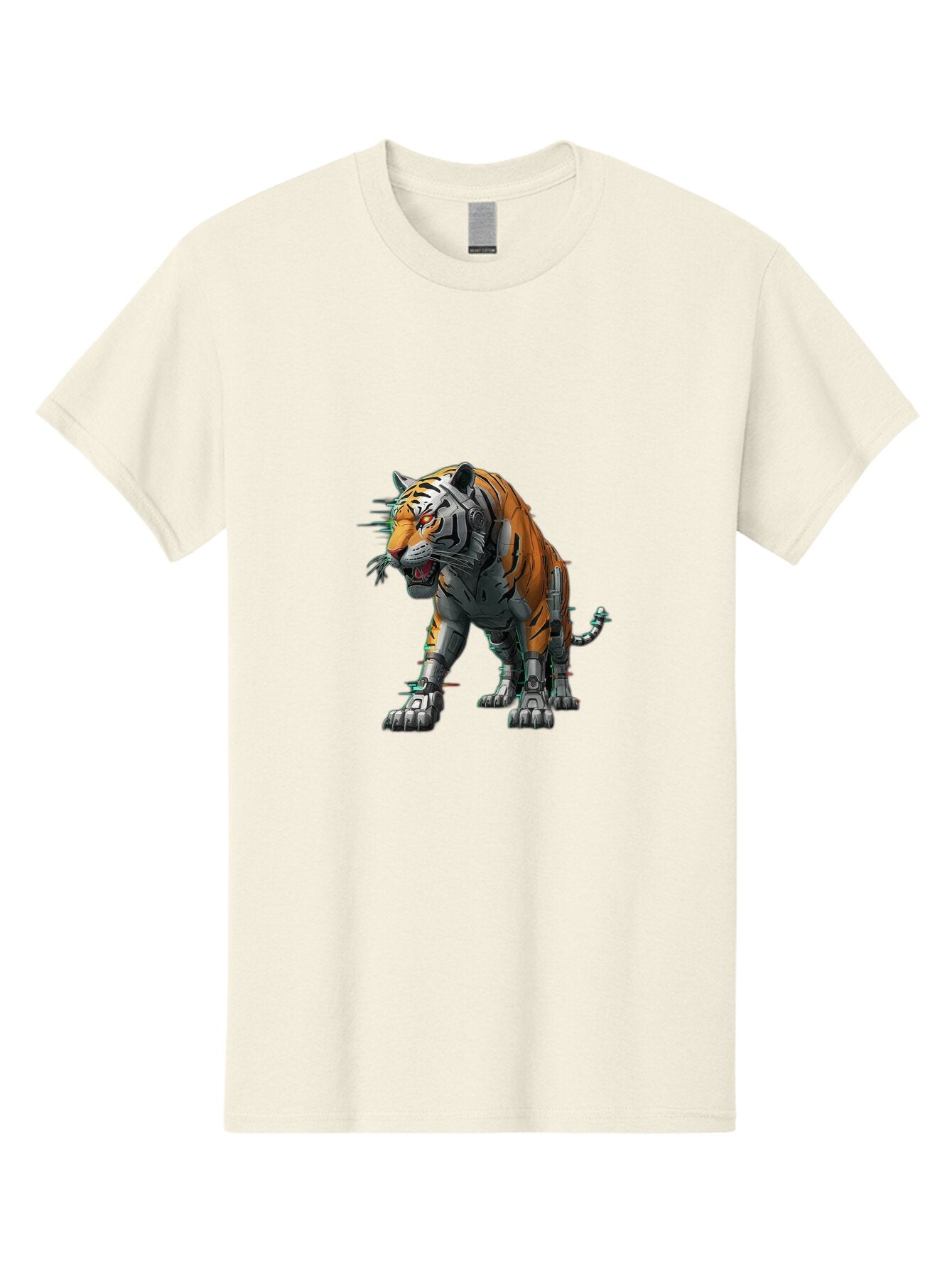 Cyborg-Tiger-2 Men'S Graphic Tee, 100% Cotton, Comfortable Casual Summer Wear, Machine Washable, Vintage Camera, Old Camera, Antique Camera, Black Camera, Classic Photography, Photography Equipment, Nostalgic Device, Film Camera, Camera Art Bap345 15