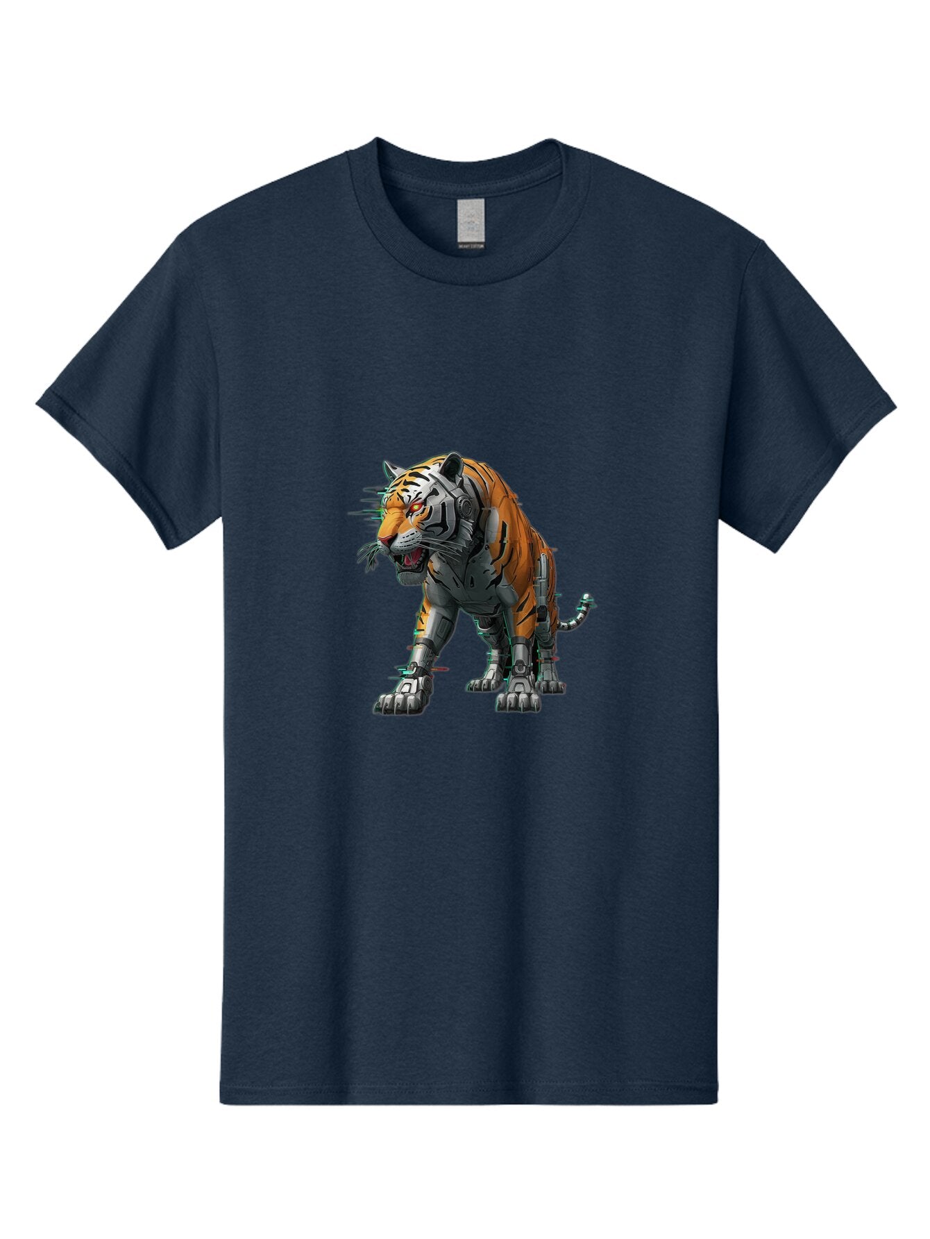 Cyborg-Tiger-2 Men'S Graphic Tee, 100% Cotton, Comfortable Casual Summer Wear, Machine Washable, Vintage Camera, Old Camera, Antique Camera, Black Camera, Classic Photography, Photography Equipment, Nostalgic Device, Film Camera, Camera Art Bap345 14
