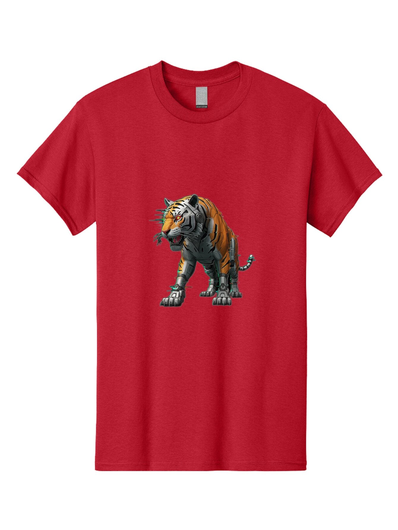 Cyborg-Tiger-2 Men'S Graphic Tee, 100% Cotton, Comfortable Casual Summer Wear, Machine Washable, Vintage Camera, Old Camera, Antique Camera, Black Camera, Classic Photography, Photography Equipment, Nostalgic Device, Film Camera, Camera Art Bap345 10