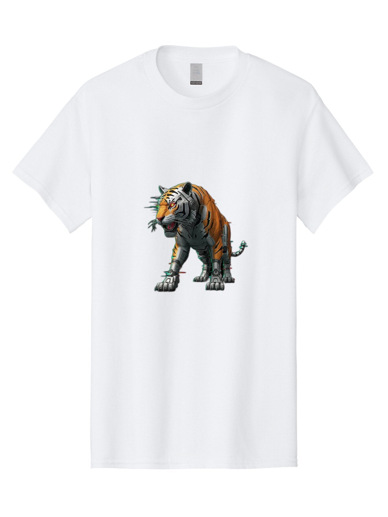 Cyborg-Tiger-2 Men'S Graphic Tee, 100% Cotton, Comfortable Casual Summer Wear, Machine Washable, Vintage Camera, Old Camera, Antique Camera, Black Camera, Classic Photography, Photography Equipment, Nostalgic Device, Film Camera, Camera Art Bap345 13