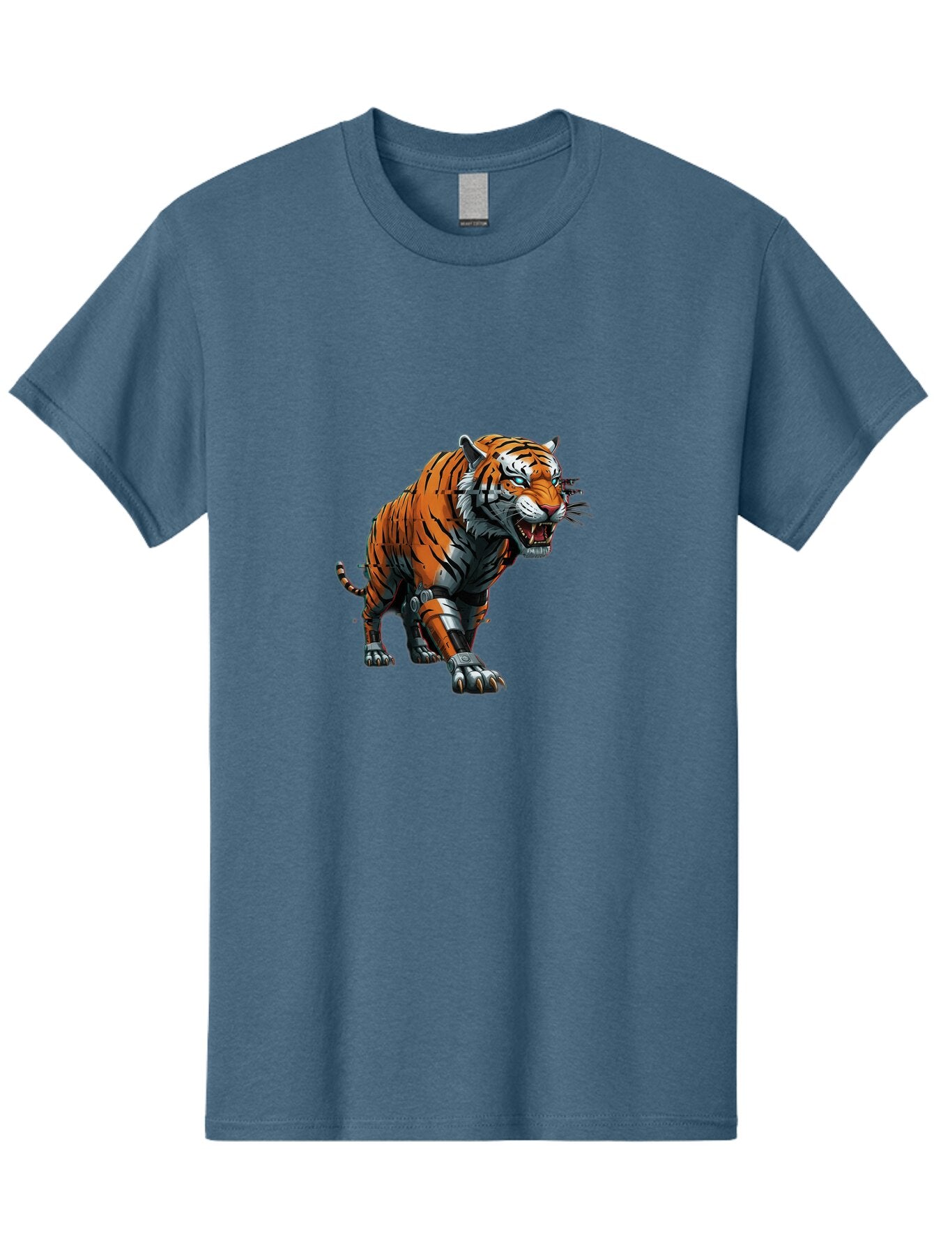 Cyborg-Tiger-3 Men'S Graphic Tee, 100% Cotton, Comfortable Casual Summer Wear, Machine Washable, Vintage Camera, Old Camera, Antique Camera, Black Camera, Classic Photography, Photography Equipment, Nostalgic Device, Film Camera, Camera Art Bap346 10