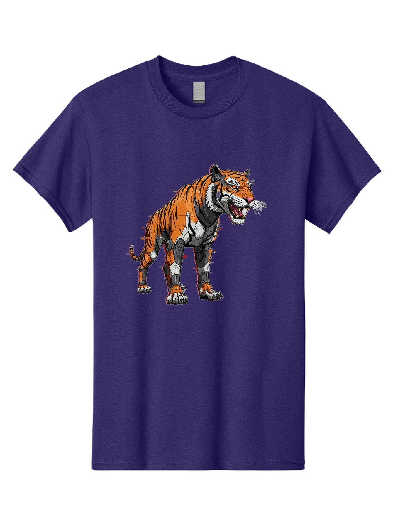 Cyborg-Tiger-4 Men'S Graphic Tee, 100% Cotton, Comfortable Casual Summer Wear, Machine Washable, Vintage Camera, Old Camera, Antique Camera, Black Camera, Classic Photography, Photography Equipment, Nostalgic Device, Film Camera, Camera Art Bap347 11