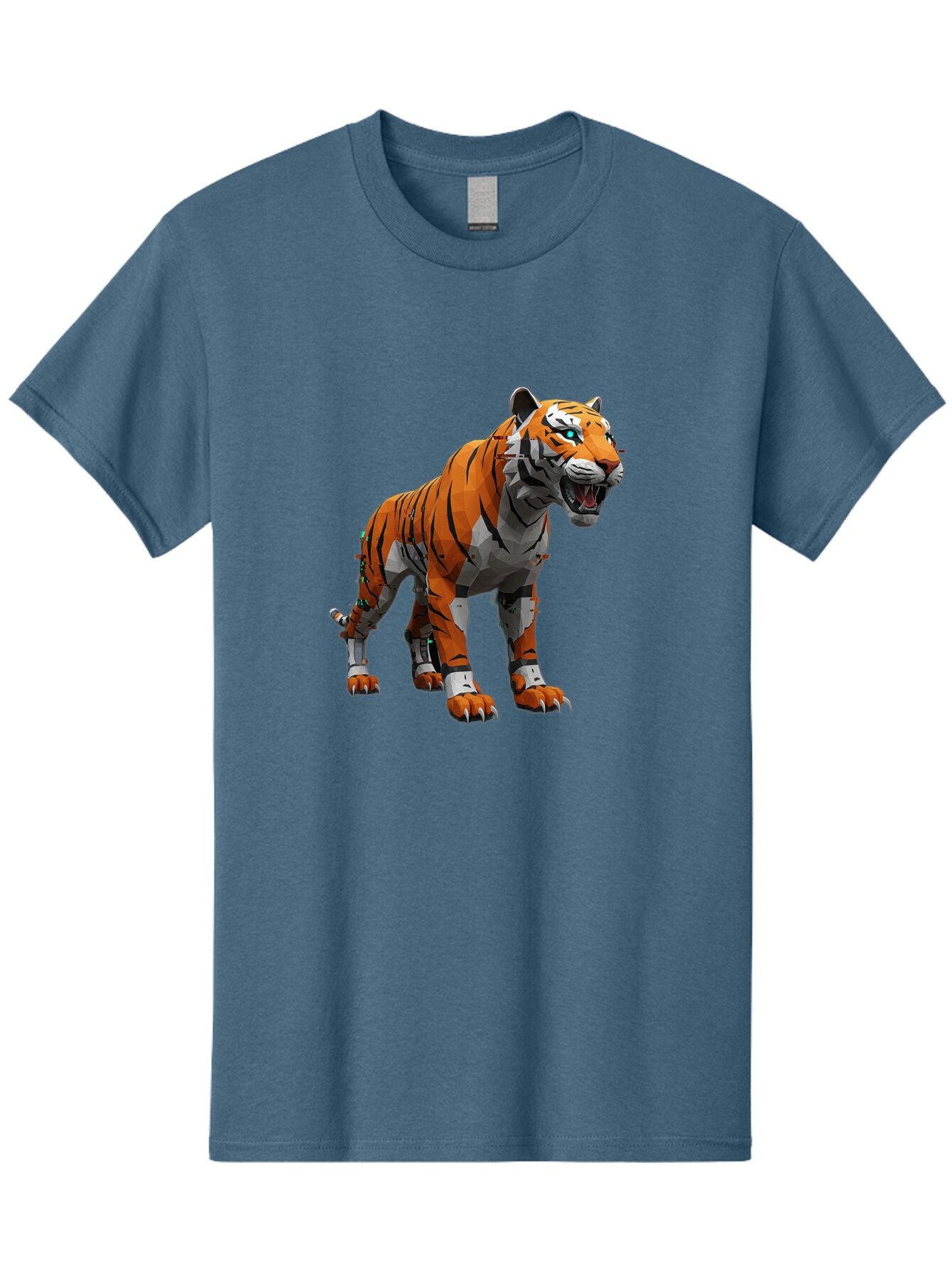 Cyborg-Tiger-6 Men'S Graphic Tee, 100% Cotton, Comfortable Casual Summer Wear, Machine Washable, Vintage Camera, Old Camera, Antique Camera, Black Camera, Classic Photography, Photography Equipment, Nostalgic Device, Film Camera, Camera Art Bap349 13