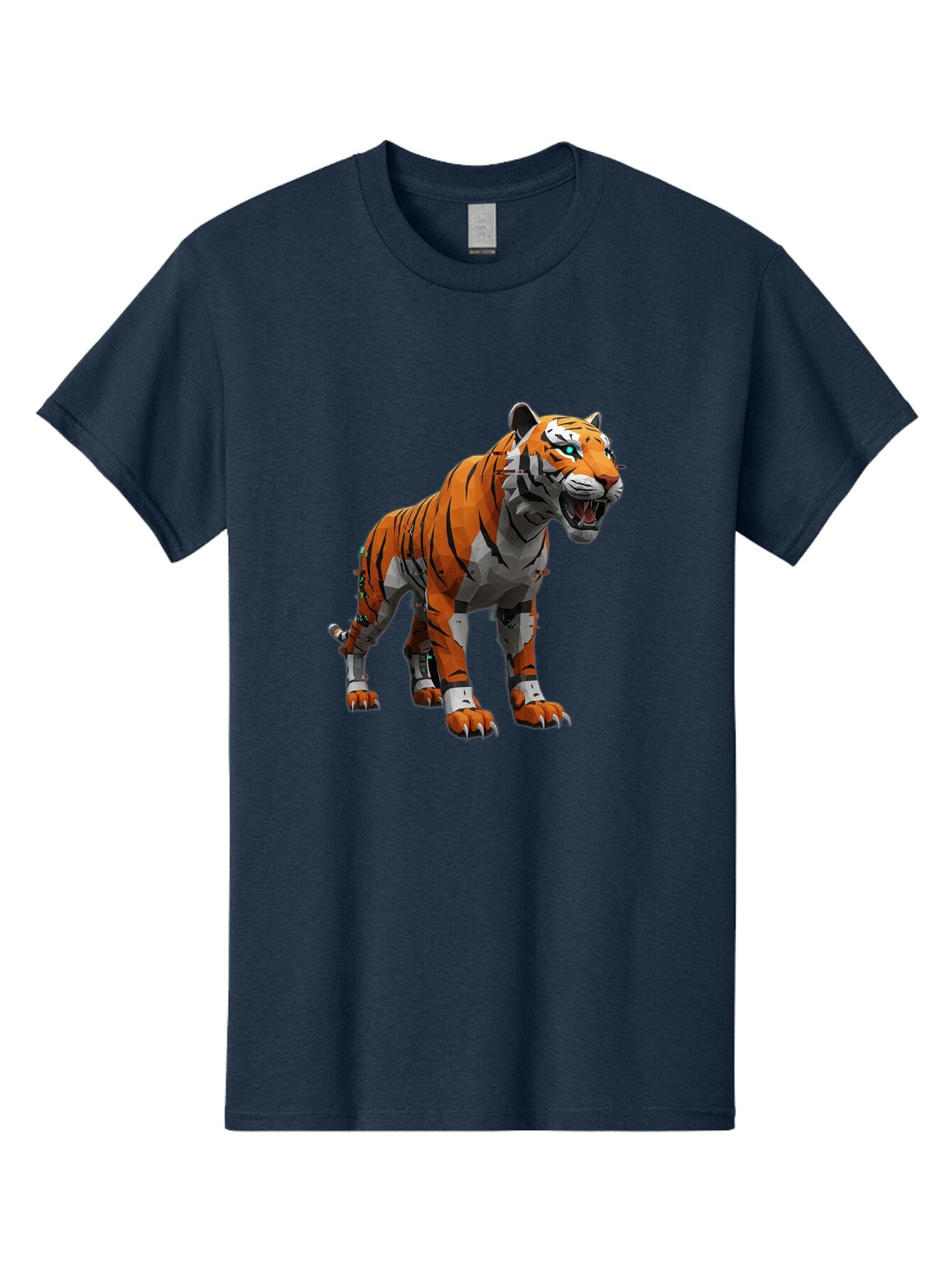 Cyborg-Tiger-6 Men'S Graphic Tee, 100% Cotton, Comfortable Casual Summer Wear, Machine Washable, Vintage Camera, Old Camera, Antique Camera, Black Camera, Classic Photography, Photography Equipment, Nostalgic Device, Film Camera, Camera Art Bap349 11