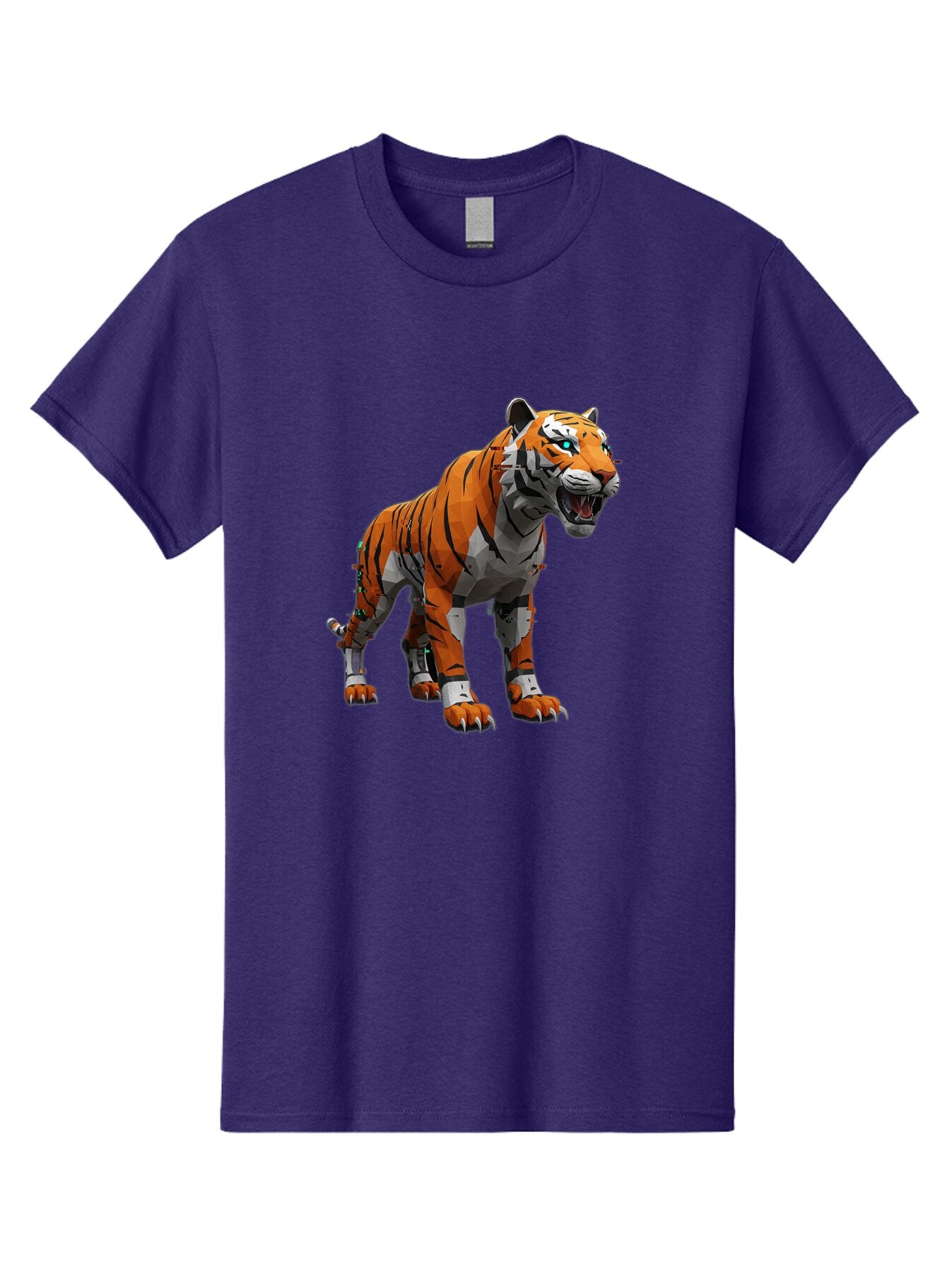 Cyborg-Tiger-6 Men'S Graphic Tee, 100% Cotton, Comfortable Casual Summer Wear, Machine Washable, Vintage Camera, Old Camera, Antique Camera, Black Camera, Classic Photography, Photography Equipment, Nostalgic Device, Film Camera, Camera Art Bap349 15