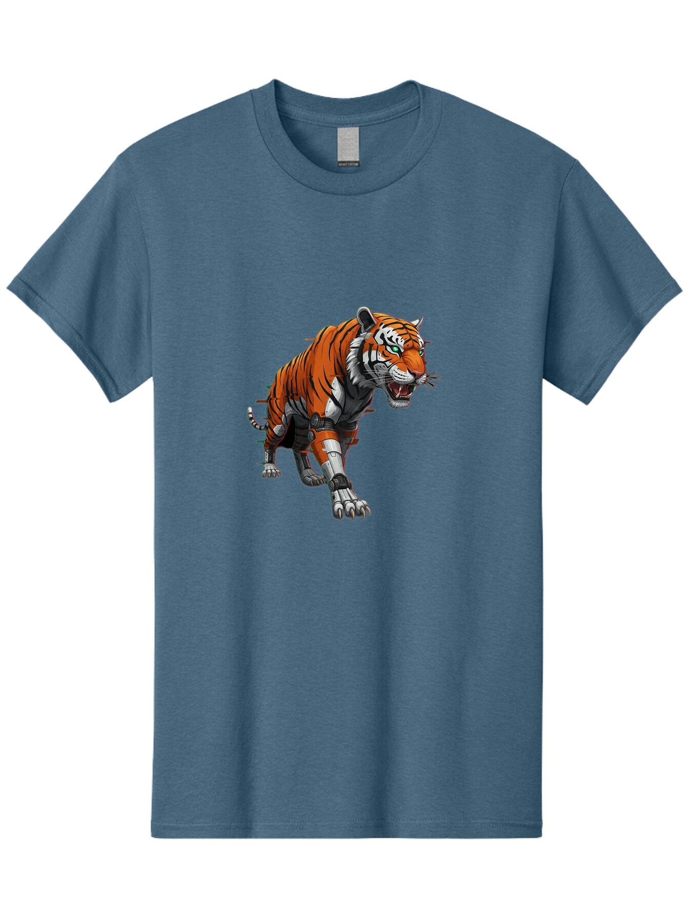 Cyborg-Tiger Men'S Graphic Tee, 100% Cotton, Comfortable Casual Summer Wear, Machine Washable, Vintage Camera, Old Camera, Antique Camera, Black Camera, Classic Photography, Photography Equipment, Nostalgic Device, Film Camera, Camera Art Bap351 11