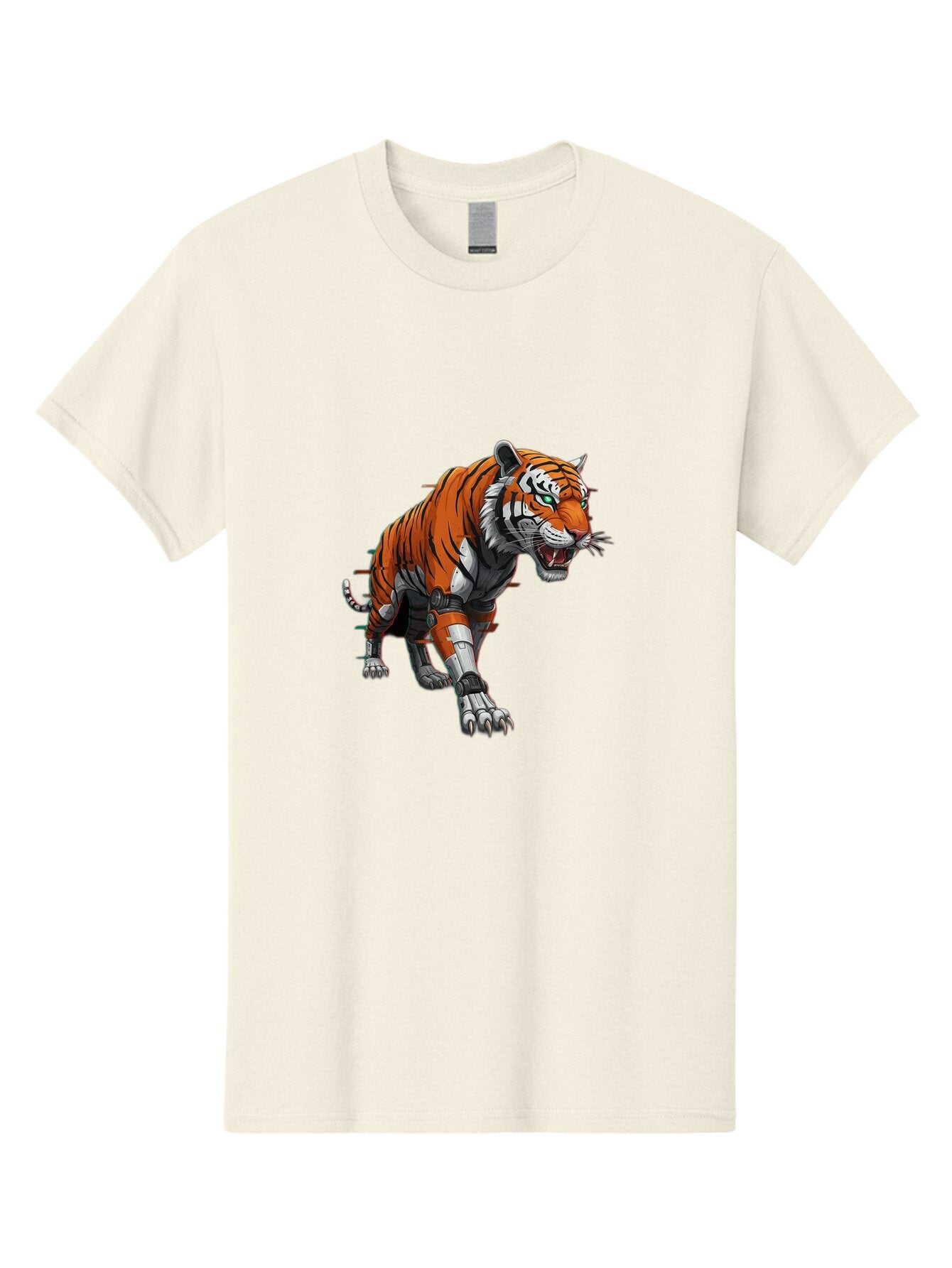 Cyborg-Tiger Men'S Graphic Tee, 100% Cotton, Comfortable Casual Summer Wear, Machine Washable, Vintage Camera, Old Camera, Antique Camera, Black Camera, Classic Photography, Photography Equipment, Nostalgic Device, Film Camera, Camera Art Bap351 14