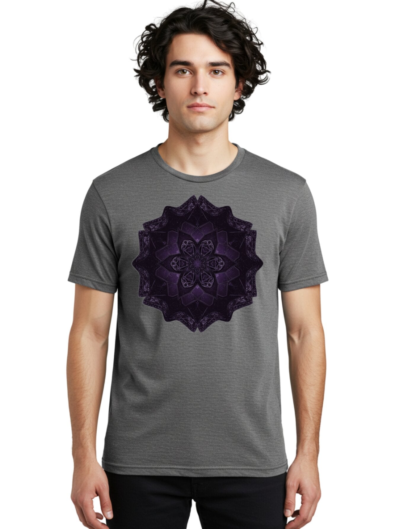 Dark-Floral-Mandala Men'S Graphic Tee, 100% Cotton, Comfortable Casual Summer Wear, Machine Washable, Vintage Camera, Old Camera, Antique Camera, Black Camera, Classic Photography, Photography Equipment, Nostalgic Device, Film Camera, Bap353 20