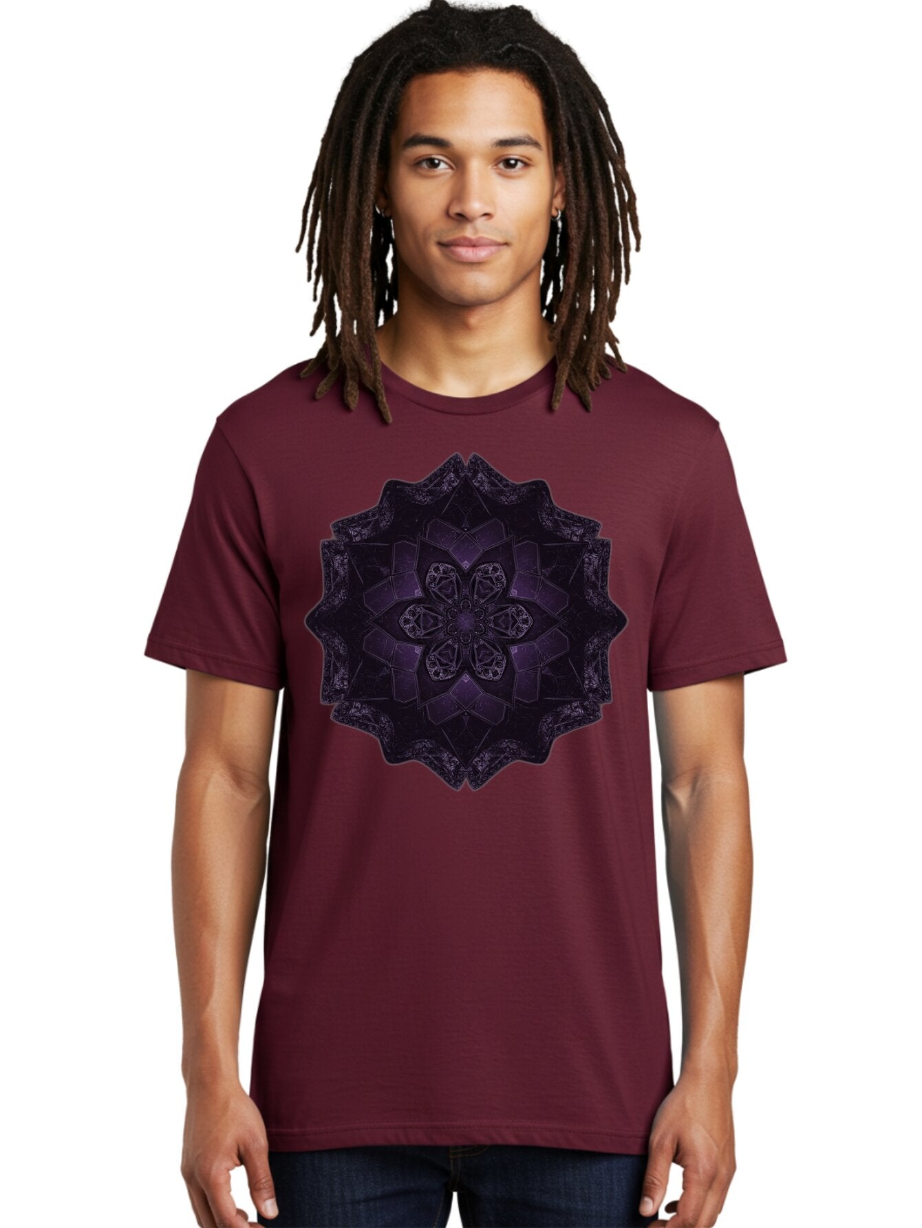 Dark-Floral-Mandala Men'S Graphic Tee, 100% Cotton, Comfortable Casual Summer Wear, Machine Washable, Vintage Camera, Old Camera, Antique Camera, Black Camera, Classic Photography, Photography Equipment, Nostalgic Device, Film Camera, Bap353 18