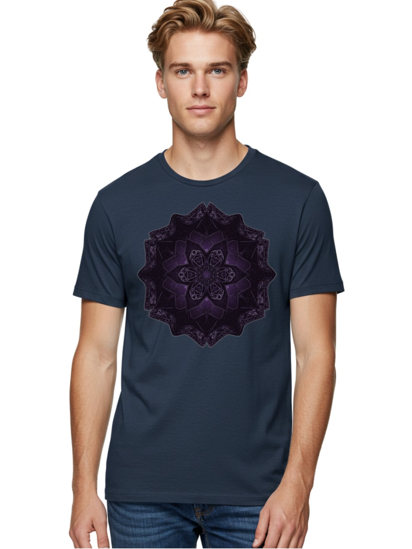 Dark-Floral-Mandala Men'S Graphic Tee, 100% Cotton, Comfortable Casual Summer Wear, Machine Washable, Vintage Camera, Old Camera, Antique Camera, Black Camera, Classic Photography, Photography Equipment, Nostalgic Device, Film Camera, Bap353 28