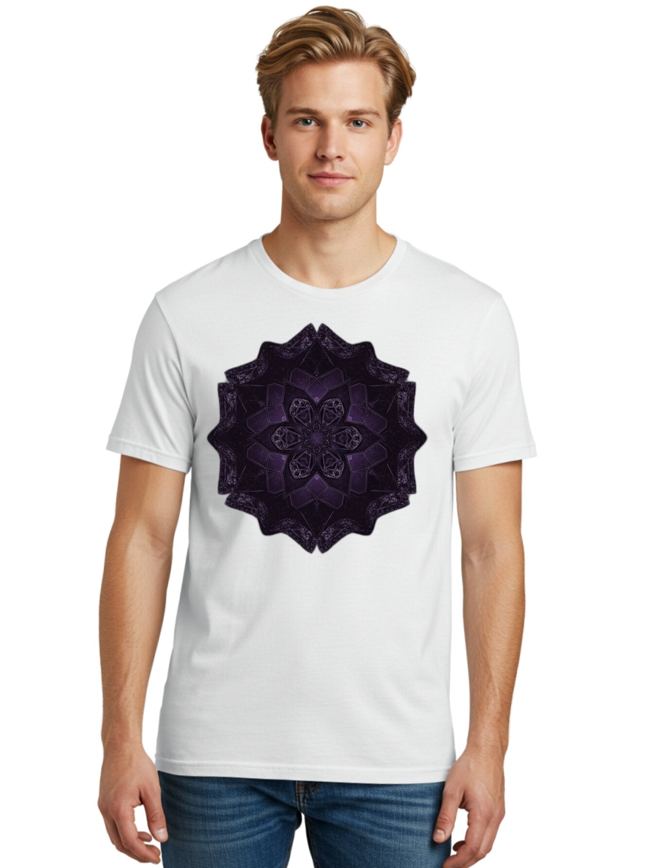 Dark-Floral-Mandala Men'S Graphic Tee, 100% Cotton, Comfortable Casual Summer Wear, Machine Washable, Vintage Camera, Old Camera, Antique Camera, Black Camera, Classic Photography, Photography Equipment, Nostalgic Device, Film Camera, Bap353 19