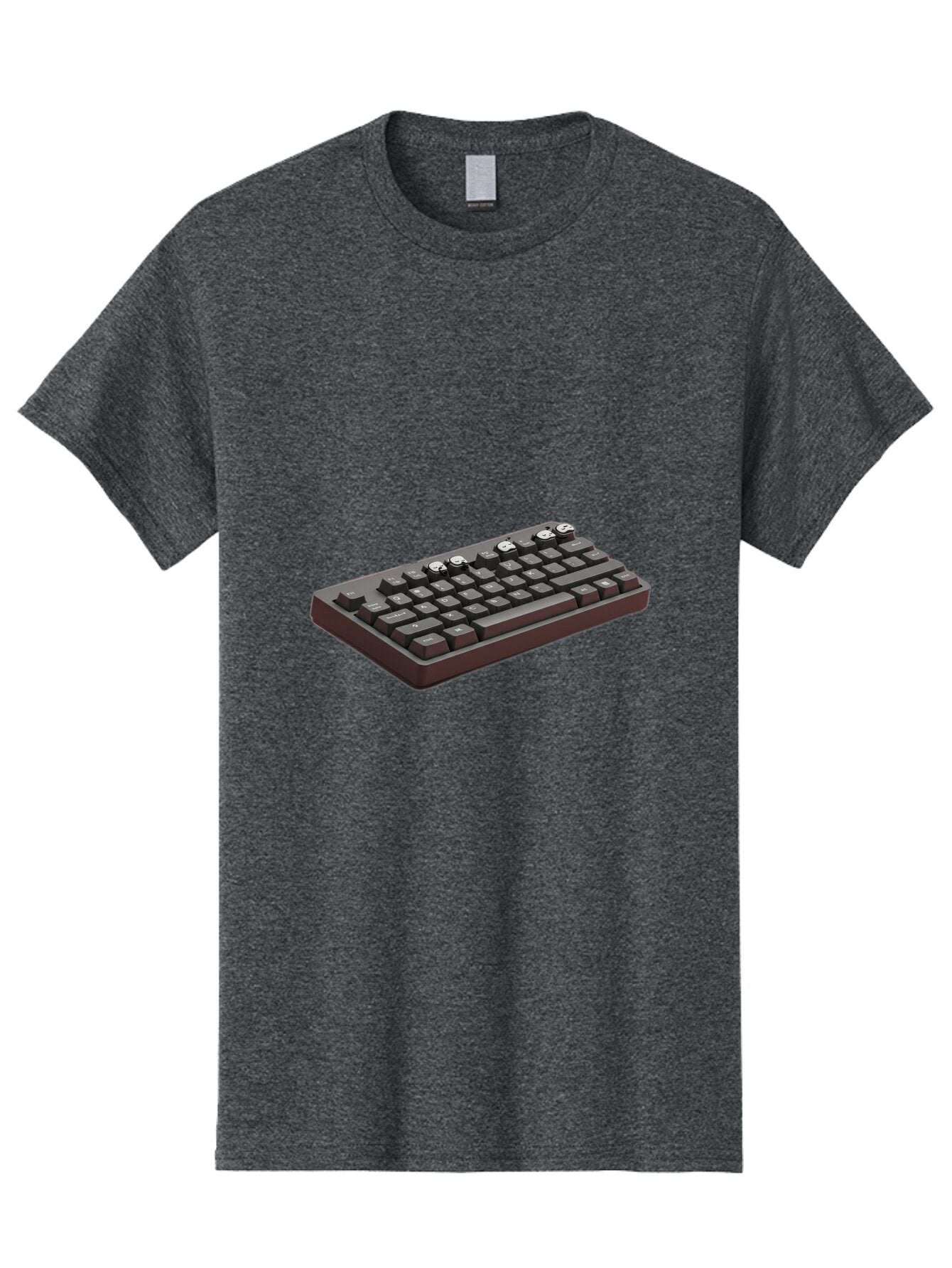 Dark-Keyboard Men'S Graphic Tee, 100% Cotton, Comfortable Casual Summer Wear, Machine Washable, Vintage Camera, Old Camera, Antique Camera, Black Camera, Classic Photography, Photography Equipment, Nostalgic Device, Film Camera, Camera Art Bap354 3
