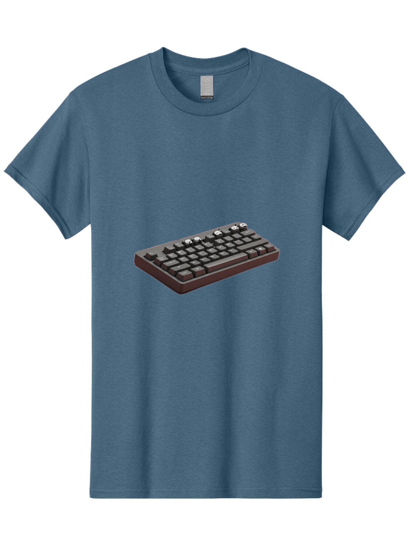Dark-Keyboard Men'S Graphic Tee, 100% Cotton, Comfortable Casual Summer Wear, Machine Washable, Vintage Camera, Old Camera, Antique Camera, Black Camera, Classic Photography, Photography Equipment, Nostalgic Device, Film Camera, Camera Art Bap354 5