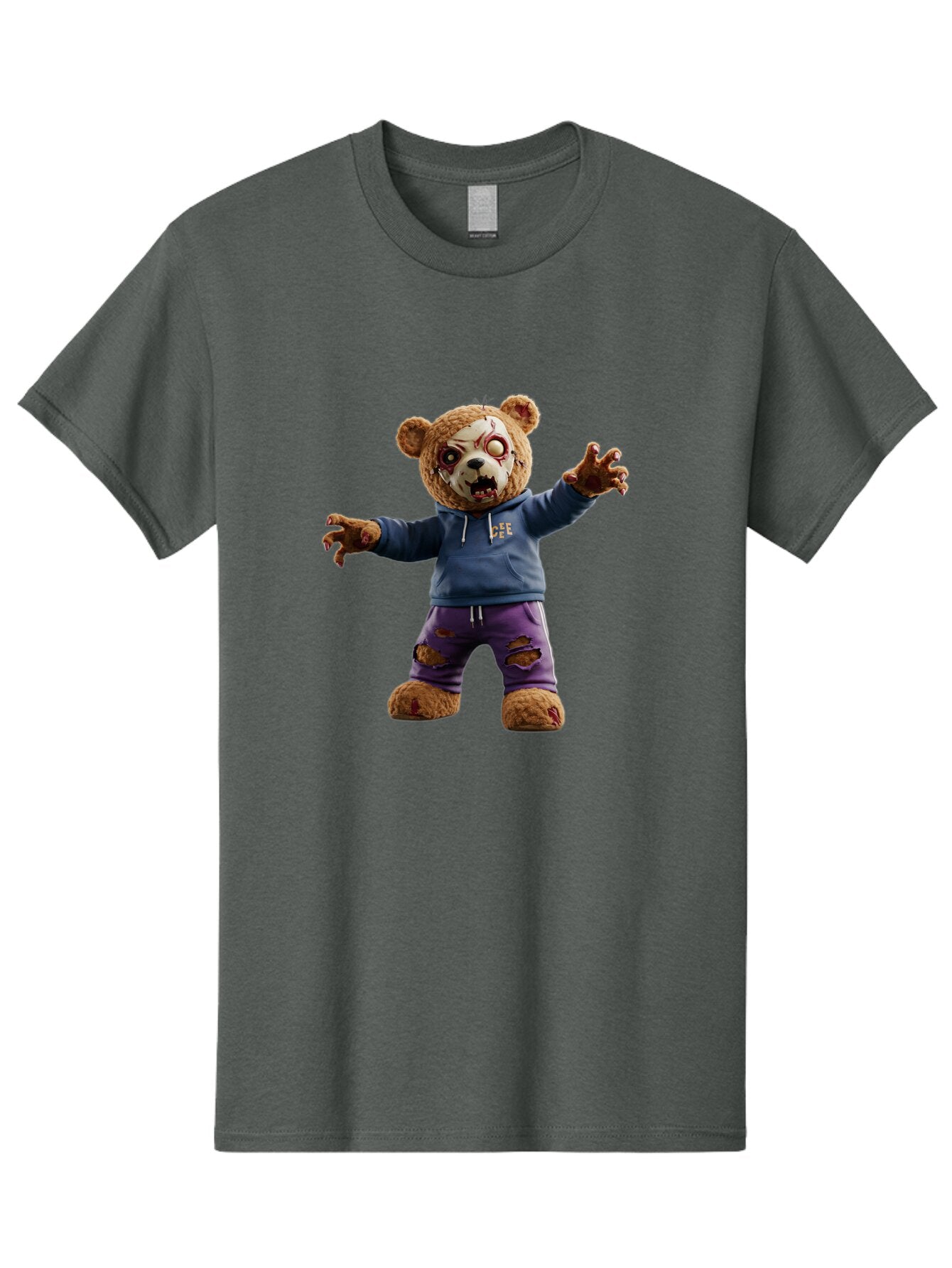 Dee-Dee-Zombie-Teddy-Bear Men'S Graphic Tee, 100% Cotton, Comfortable Casual Summer Wear, Machine Washable, Vintage Camera, Old Camera, Antique Camera, Black Camera, Classic Photography, Photography Equipment, Nostalgic Device, Film Camera, Bap356 12