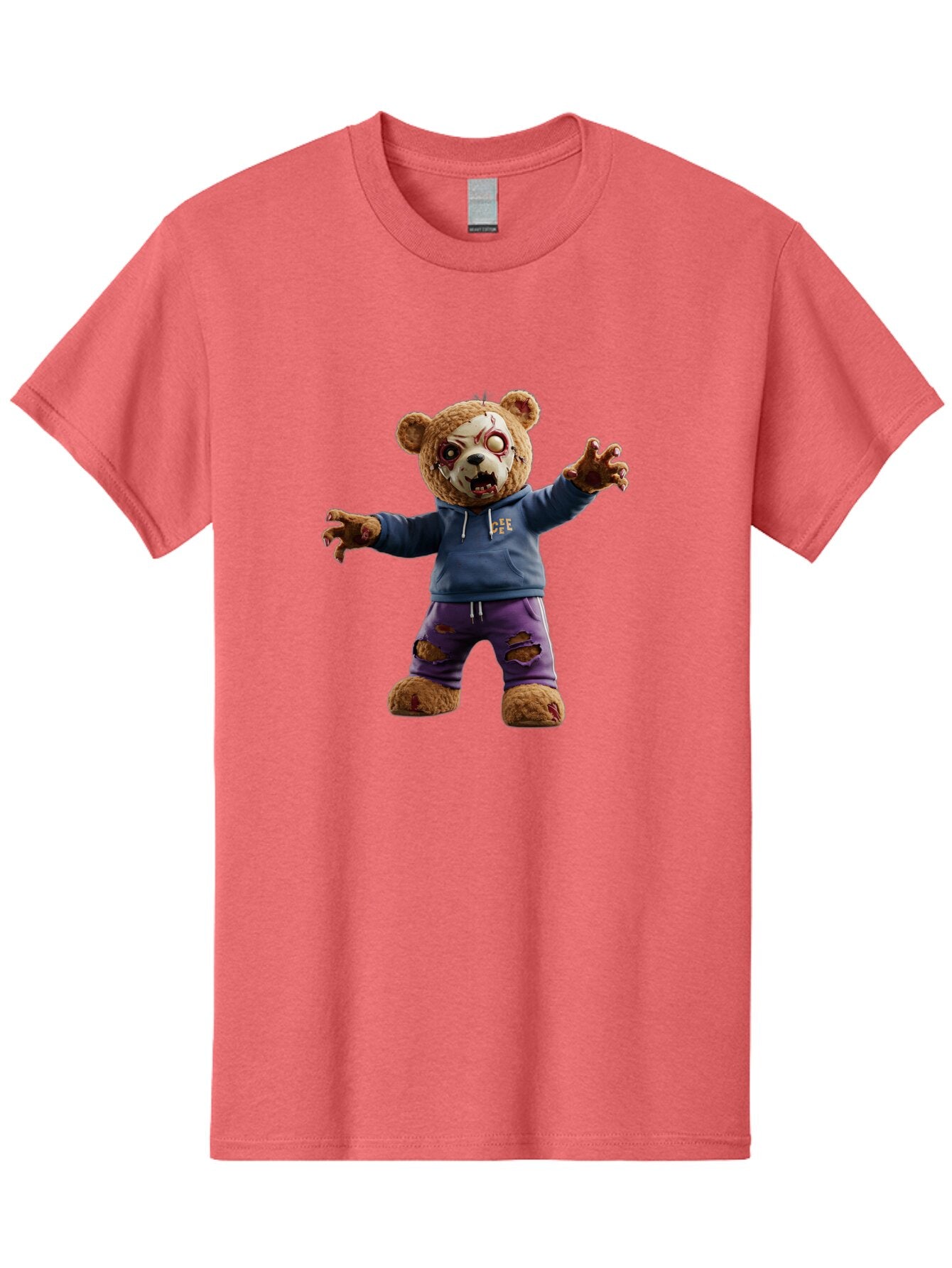 Dee-Dee-Zombie-Teddy-Bear Men'S Graphic Tee, 100% Cotton, Comfortable Casual Summer Wear, Machine Washable, Vintage Camera, Old Camera, Antique Camera, Black Camera, Classic Photography, Photography Equipment, Nostalgic Device, Film Camera, Bap356 2