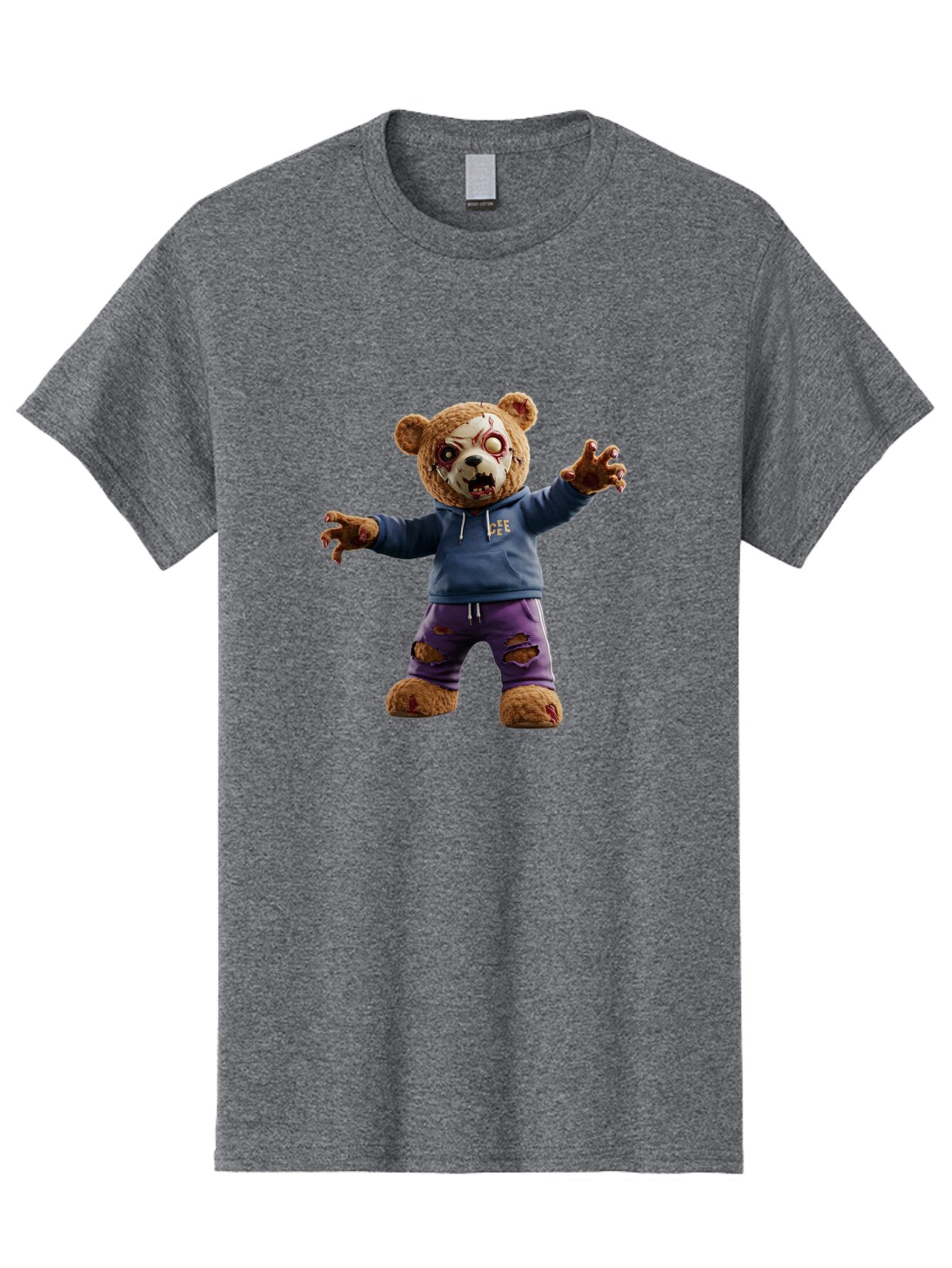 Dee-Dee-Zombie-Teddy-Bear Men'S Graphic Tee, 100% Cotton, Comfortable Casual Summer Wear, Machine Washable, Vintage Camera, Old Camera, Antique Camera, Black Camera, Classic Photography, Photography Equipment, Nostalgic Device, Film Camera, Bap356 15