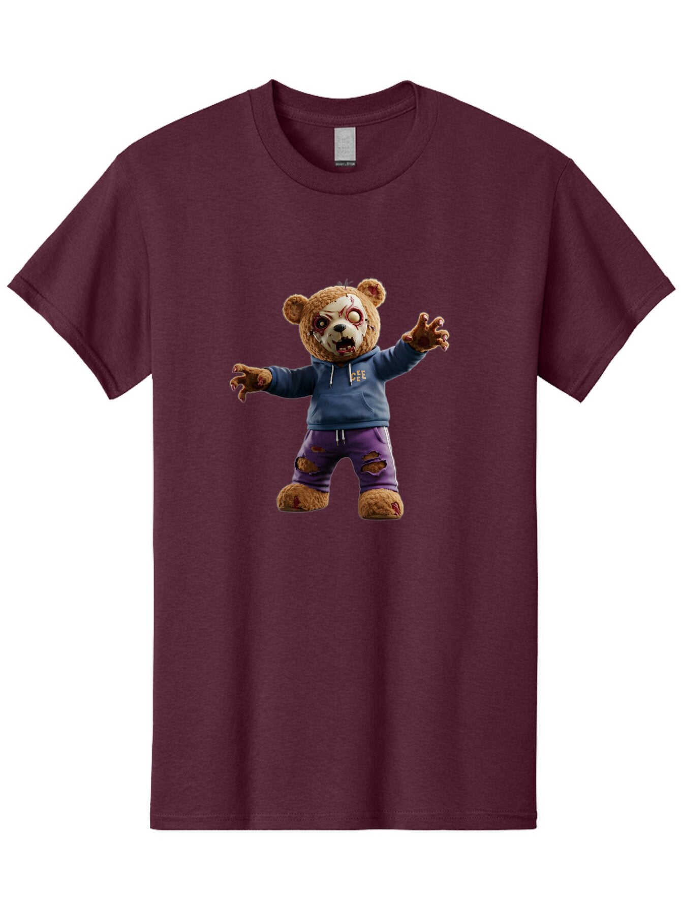 Dee-Dee-Zombie-Teddy-Bear Men'S Graphic Tee, 100% Cotton, Comfortable Casual Summer Wear, Machine Washable, Vintage Camera, Old Camera, Antique Camera, Black Camera, Classic Photography, Photography Equipment, Nostalgic Device, Film Camera, Bap356 7