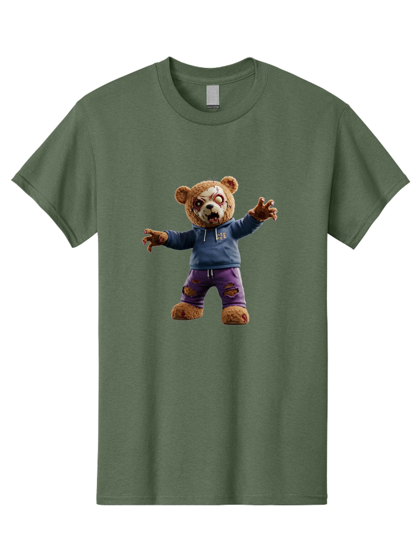 Dee-Dee-Zombie-Teddy-Bear Men'S Graphic Tee, 100% Cotton, Comfortable Casual Summer Wear, Machine Washable, Vintage Camera, Old Camera, Antique Camera, Black Camera, Classic Photography, Photography Equipment, Nostalgic Device, Film Camera, Bap356 4