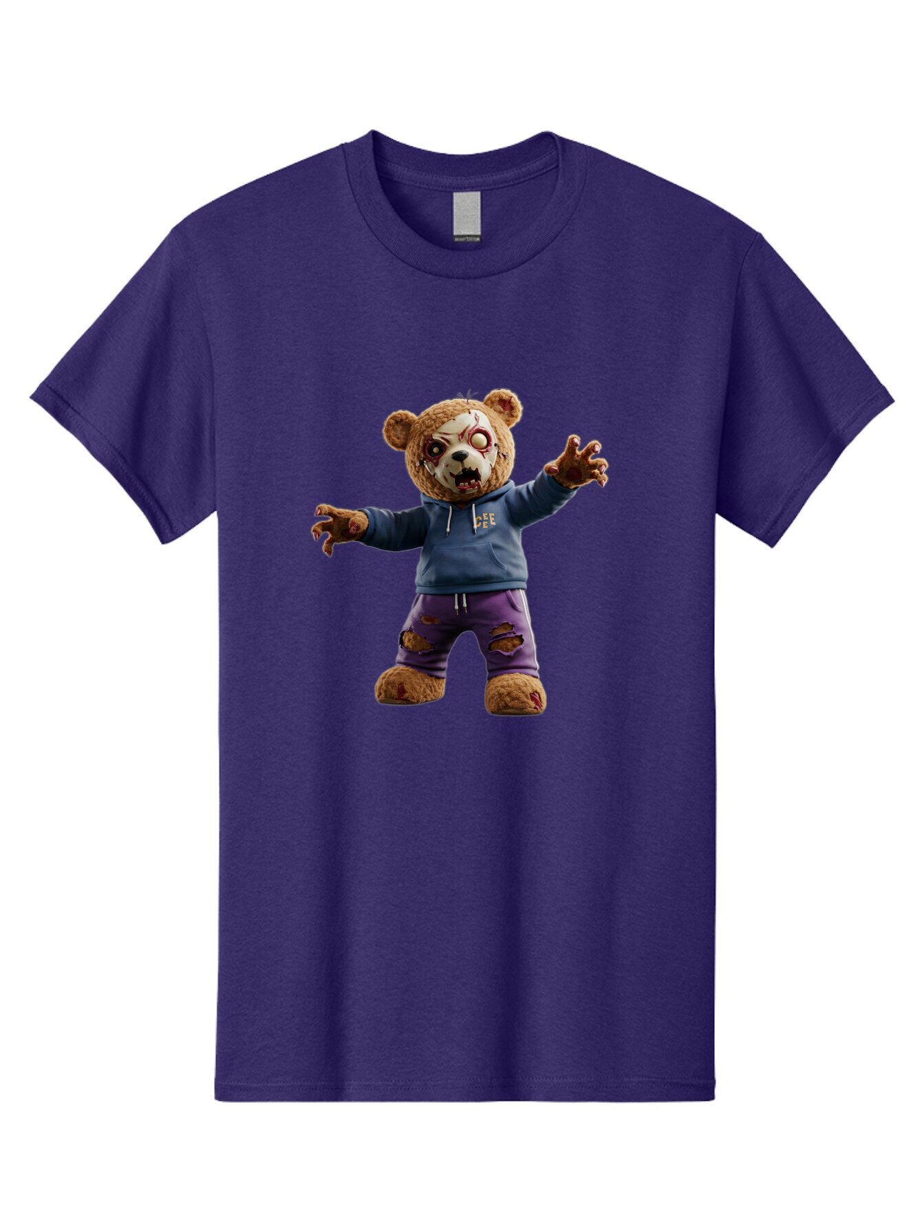 Dee-Dee-Zombie-Teddy-Bear Men'S Graphic Tee, 100% Cotton, Comfortable Casual Summer Wear, Machine Washable, Vintage Camera, Old Camera, Antique Camera, Black Camera, Classic Photography, Photography Equipment, Nostalgic Device, Film Camera, Bap356 5