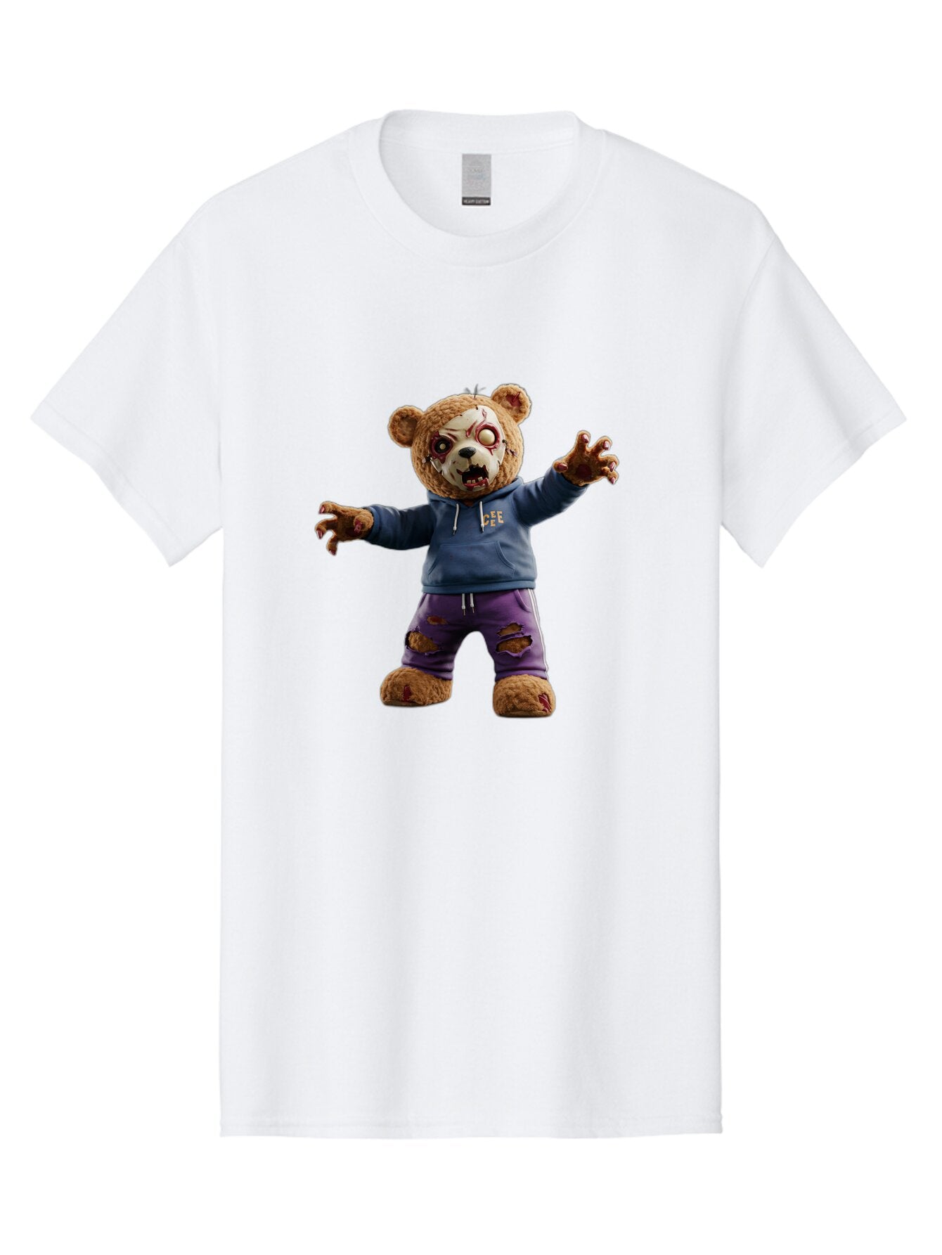 Dee-Dee-Zombie-Teddy-Bear Men'S Graphic Tee, 100% Cotton, Comfortable Casual Summer Wear, Machine Washable, Vintage Camera, Old Camera, Antique Camera, Black Camera, Classic Photography, Photography Equipment, Nostalgic Device, Film Camera, Bap356 11