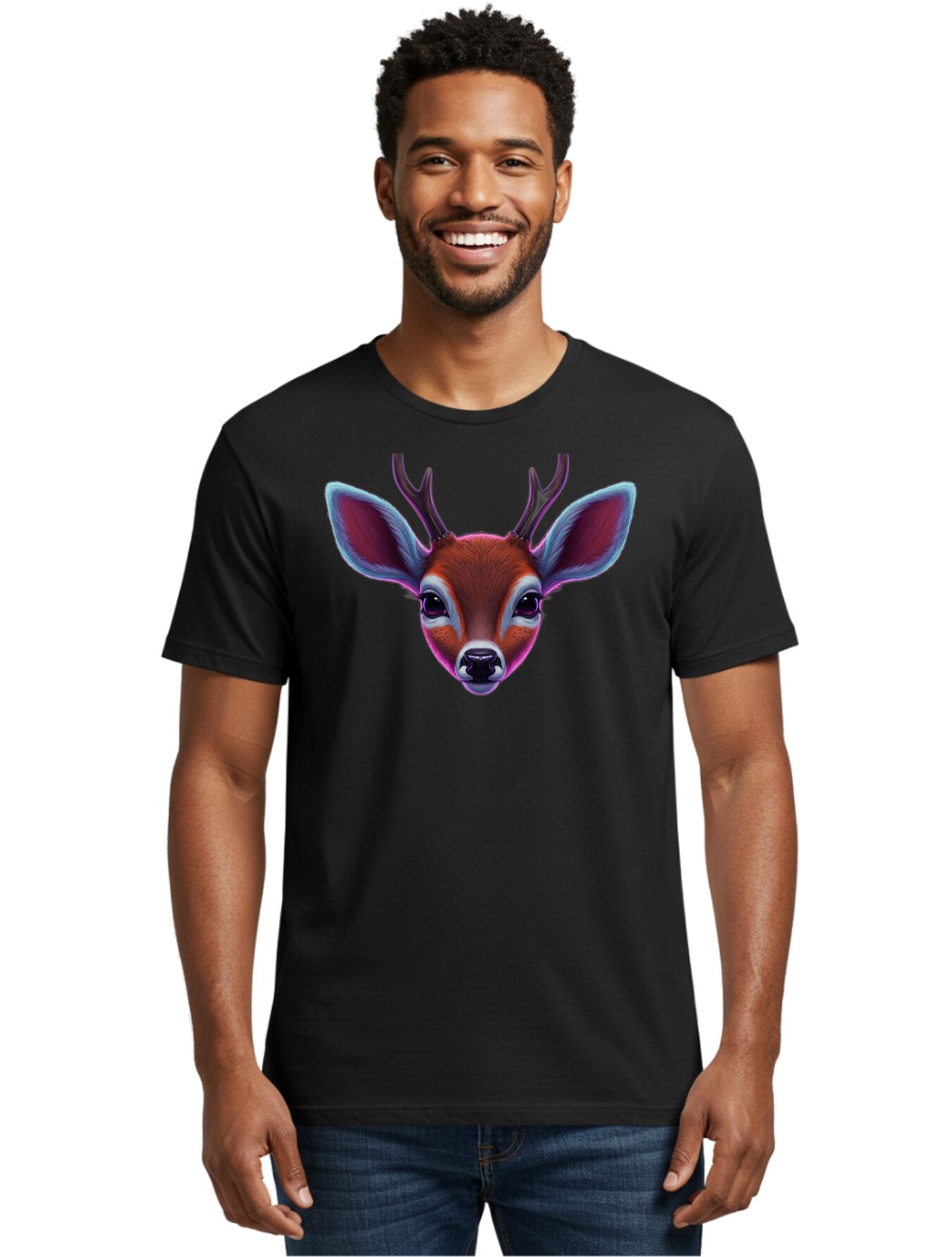 Deer-Head-1 Men'S Graphic Tee, 100% Cotton, Comfortable Casual Summer Wear, Machine Washable, Vintage Camera, Old Camera, Antique Camera, Black Camera, Classic Photography, Photography Equipment, Nostalgic Device, Film Camera, Camera Art Bap357 20