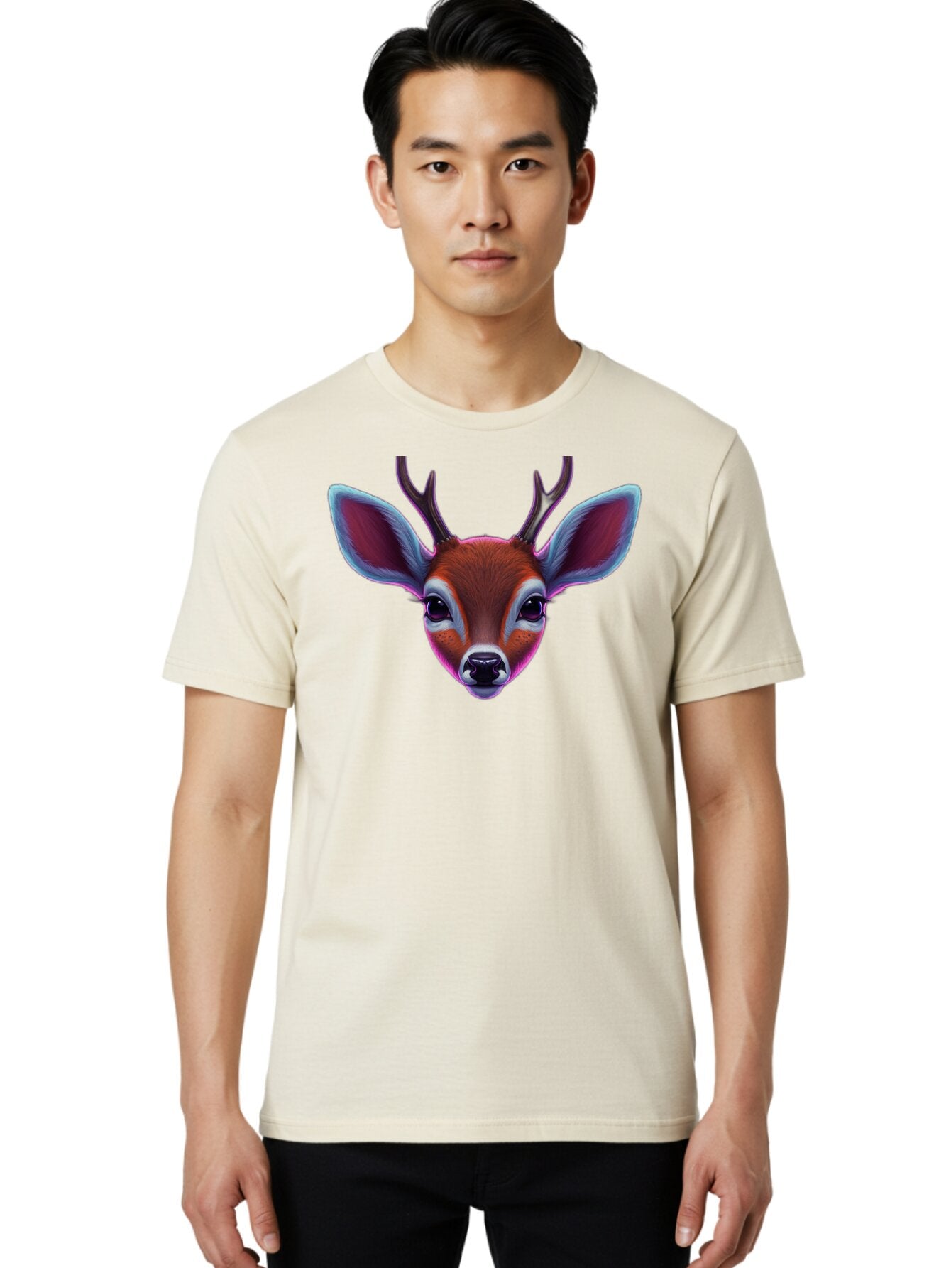 Deer-Head-1 Men'S Graphic Tee, 100% Cotton, Comfortable Casual Summer Wear, Machine Washable, Vintage Camera, Old Camera, Antique Camera, Black Camera, Classic Photography, Photography Equipment, Nostalgic Device, Film Camera, Camera Art Bap357 22
