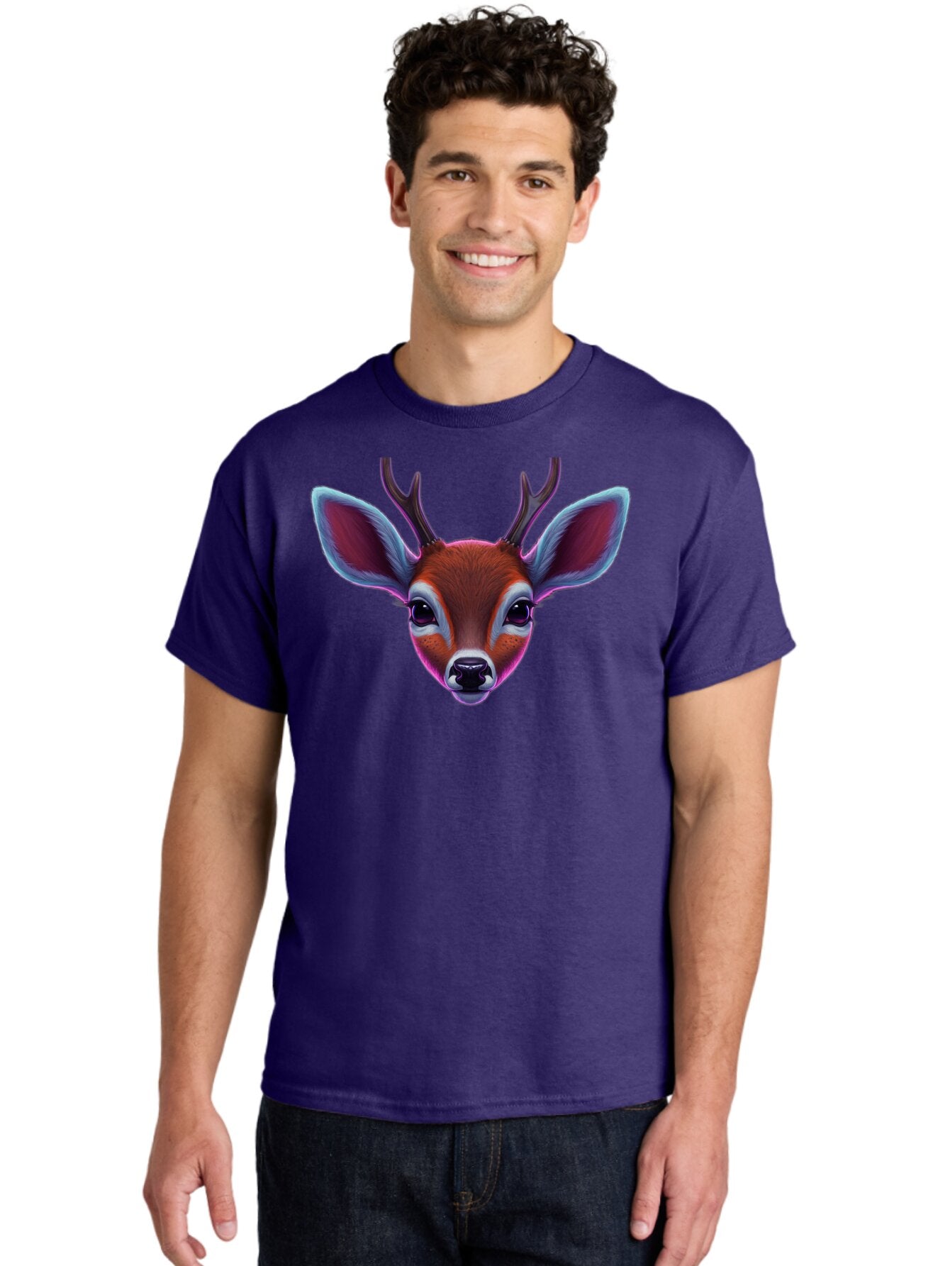 Deer-Head-1 Men'S Graphic Tee, 100% Cotton, Comfortable Casual Summer Wear, Machine Washable, Vintage Camera, Old Camera, Antique Camera, Black Camera, Classic Photography, Photography Equipment, Nostalgic Device, Film Camera, Camera Art Bap357 24