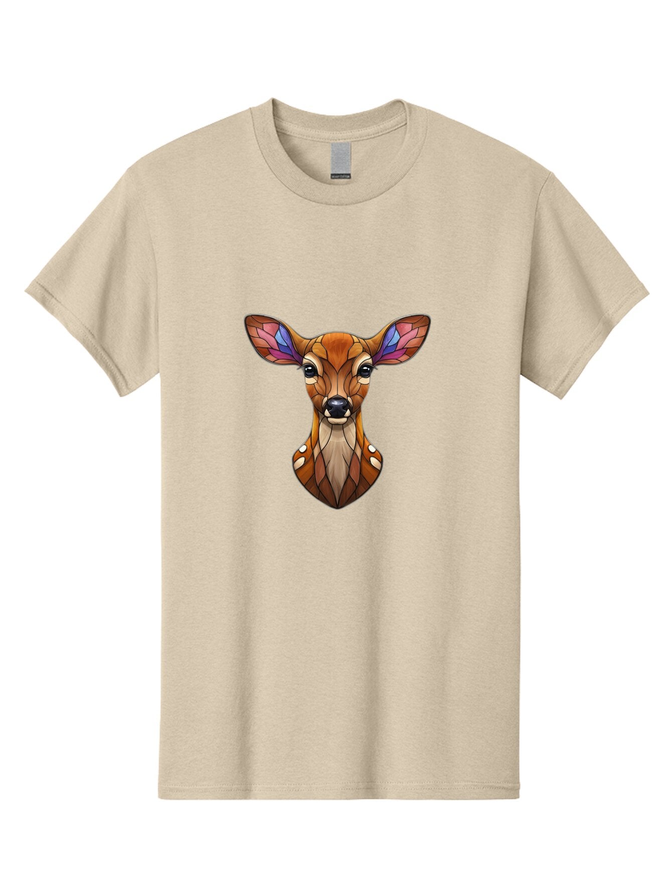 Deer-Head-Stained-Glass Men'S Graphic Tee, 100% Cotton, Comfortable Casual Summer Wear, Machine Washable, Vintage Camera, Old Camera, Antique Camera, Black Camera, Classic Photography, Photography Equipment, Nostalgic Device, Film Camera, Bap358 7