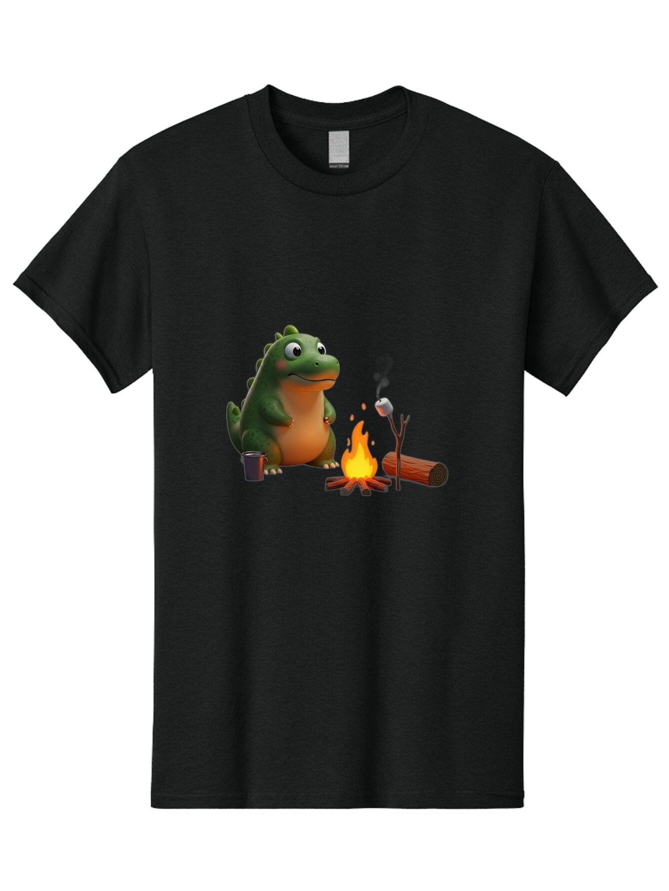 Dino-Roasting-Marshmallow Men'S Graphic Tee, 100% Cotton, Comfortable Casual Summer Wear, Machine Washable, Vintage Camera, Old Camera, Antique Camera, Black Camera, Classic Photography, Photography Equipment, Nostalgic Device, Film Camera, Bap369 10