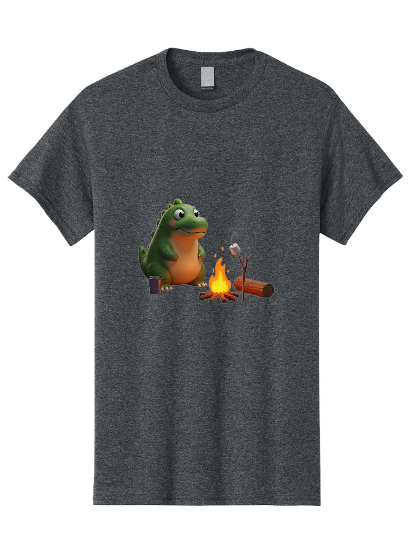 Dino-Roasting-Marshmallow Men'S Graphic Tee, 100% Cotton, Comfortable Casual Summer Wear, Machine Washable, Vintage Camera, Old Camera, Antique Camera, Black Camera, Classic Photography, Photography Equipment, Nostalgic Device, Film Camera, Bap369 5