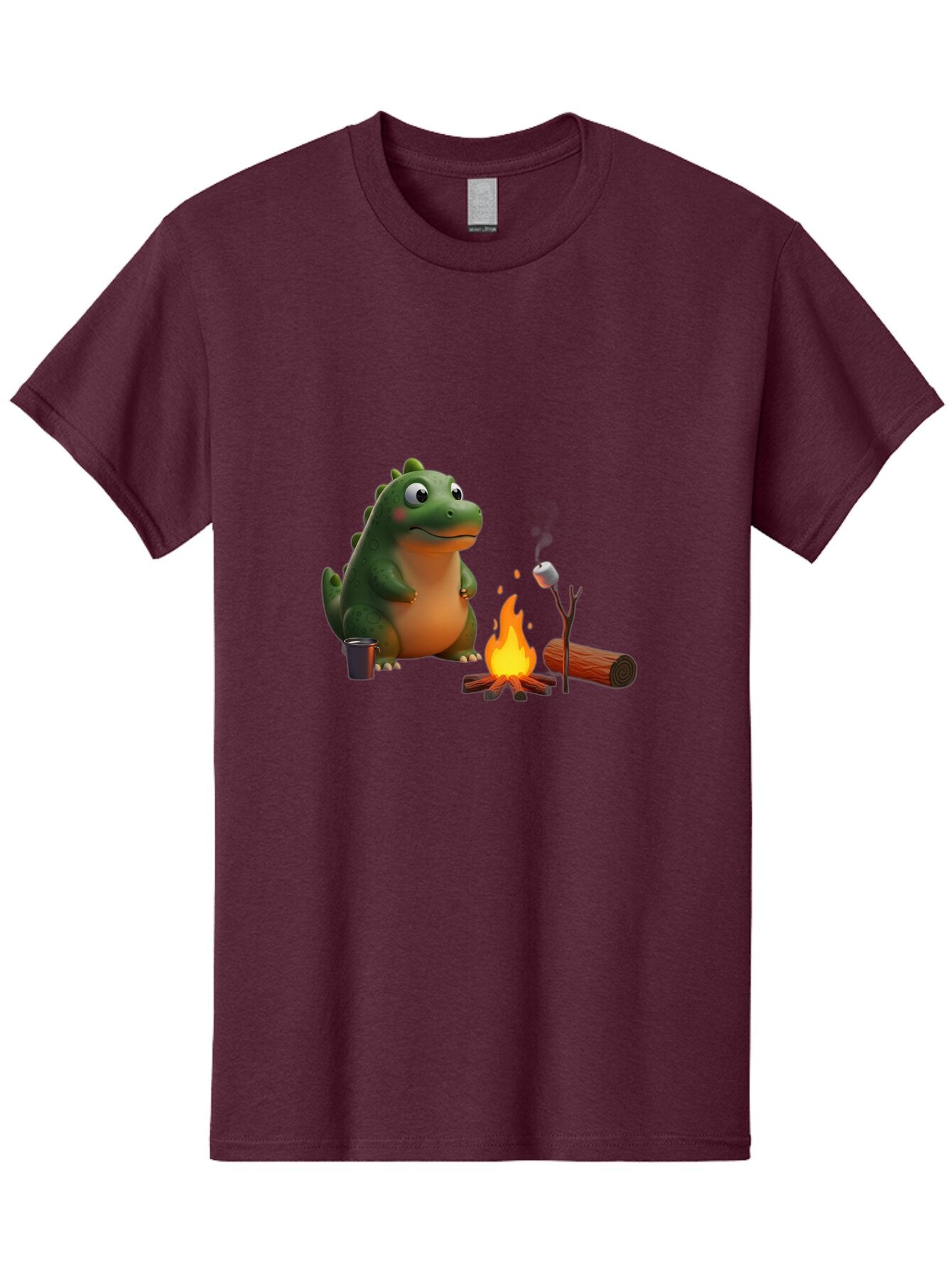 Dino-Roasting-Marshmallow Men'S Graphic Tee, 100% Cotton, Comfortable Casual Summer Wear, Machine Washable, Vintage Camera, Old Camera, Antique Camera, Black Camera, Classic Photography, Photography Equipment, Nostalgic Device, Film Camera, Bap369 8