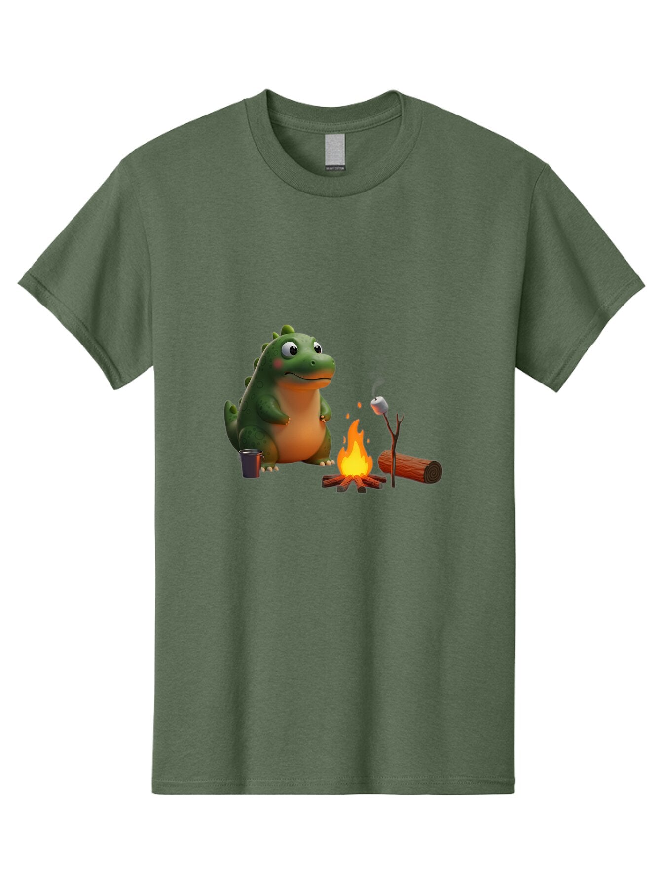 Dino-Roasting-Marshmallow Men'S Graphic Tee, 100% Cotton, Comfortable Casual Summer Wear, Machine Washable, Vintage Camera, Old Camera, Antique Camera, Black Camera, Classic Photography, Photography Equipment, Nostalgic Device, Film Camera, Bap369 9