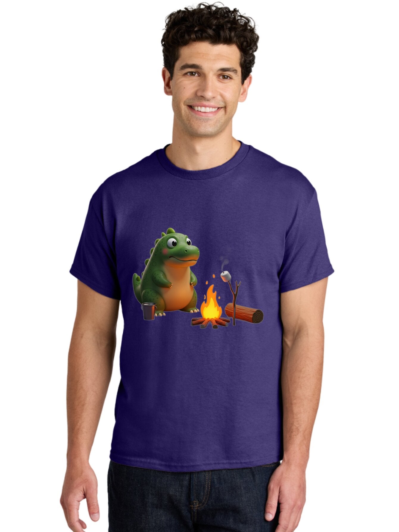 Dino-Roasting-Marshmallow Men'S Graphic Tee, 100% Cotton, Comfortable Casual Summer Wear, Machine Washable, Vintage Camera, Old Camera, Antique Camera, Black Camera, Classic Photography, Photography Equipment, Nostalgic Device, Film Camera, Bap369 28