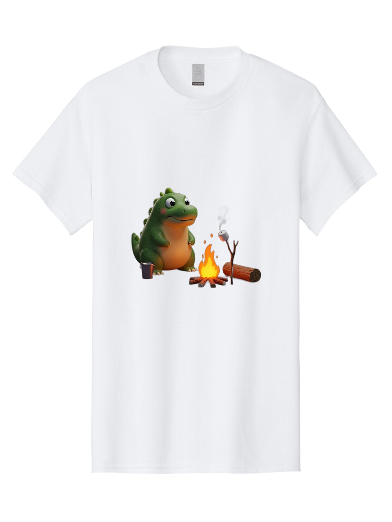 Dino-Roasting-Marshmallow Men'S Graphic Tee, 100% Cotton, Comfortable Casual Summer Wear, Machine Washable, Vintage Camera, Old Camera, Antique Camera, Black Camera, Classic Photography, Photography Equipment, Nostalgic Device, Film Camera, Bap369 4