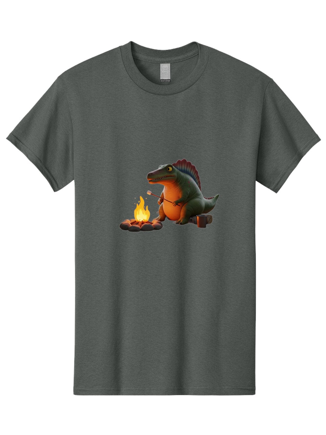 Dinosaur-Camping Men'S Graphic Tee, 100% Cotton, Comfortable Casual Summer Wear, Machine Washable, Vintage Camera, Old Camera, Antique Camera, Black Camera, Classic Photography, Photography Equipment, Nostalgic Device, Film Camera, Camera Art Bap370 1