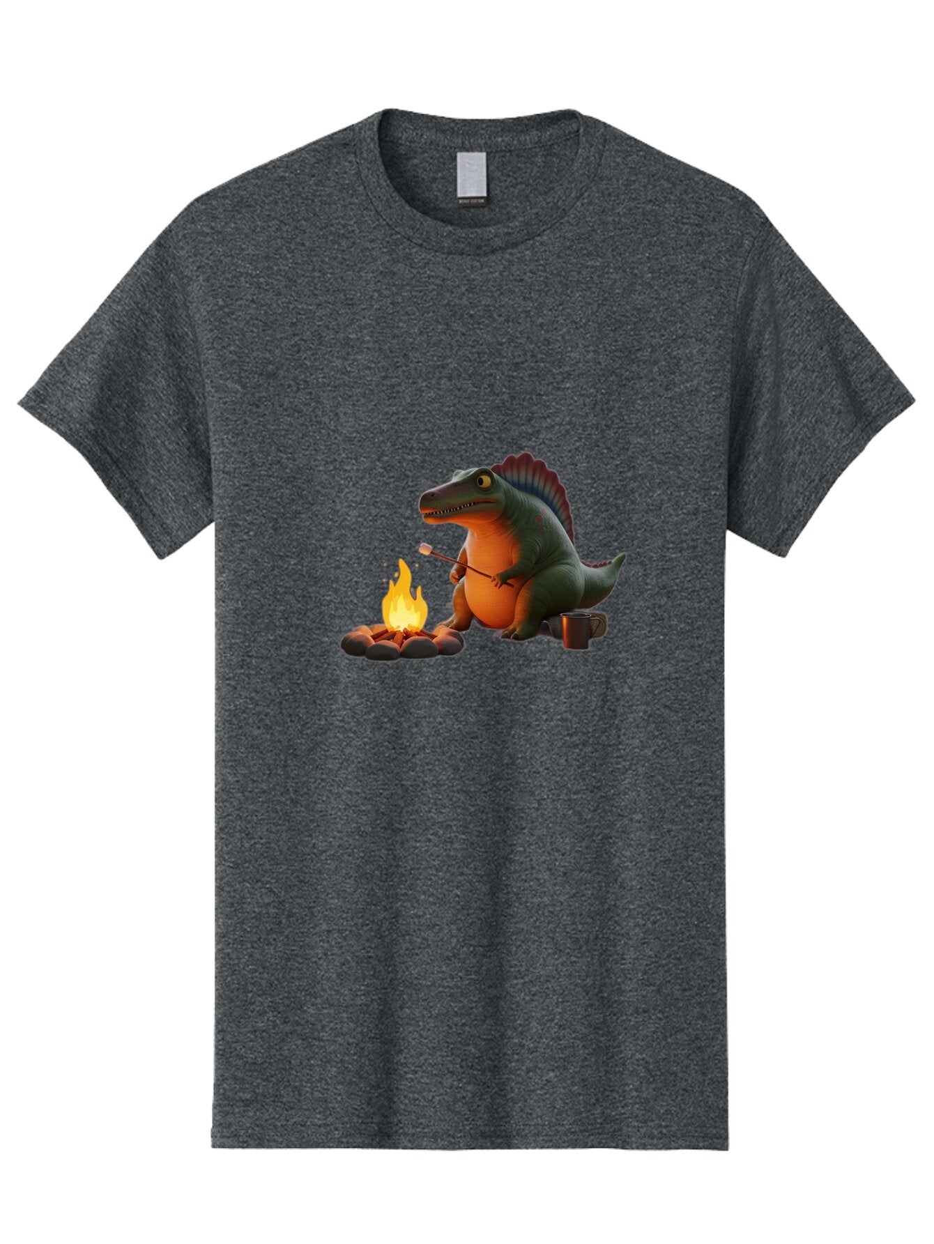 Dinosaur-Camping Men'S Graphic Tee, 100% Cotton, Comfortable Casual Summer Wear, Machine Washable, Vintage Camera, Old Camera, Antique Camera, Black Camera, Classic Photography, Photography Equipment, Nostalgic Device, Film Camera, Camera Art Bap370 2
