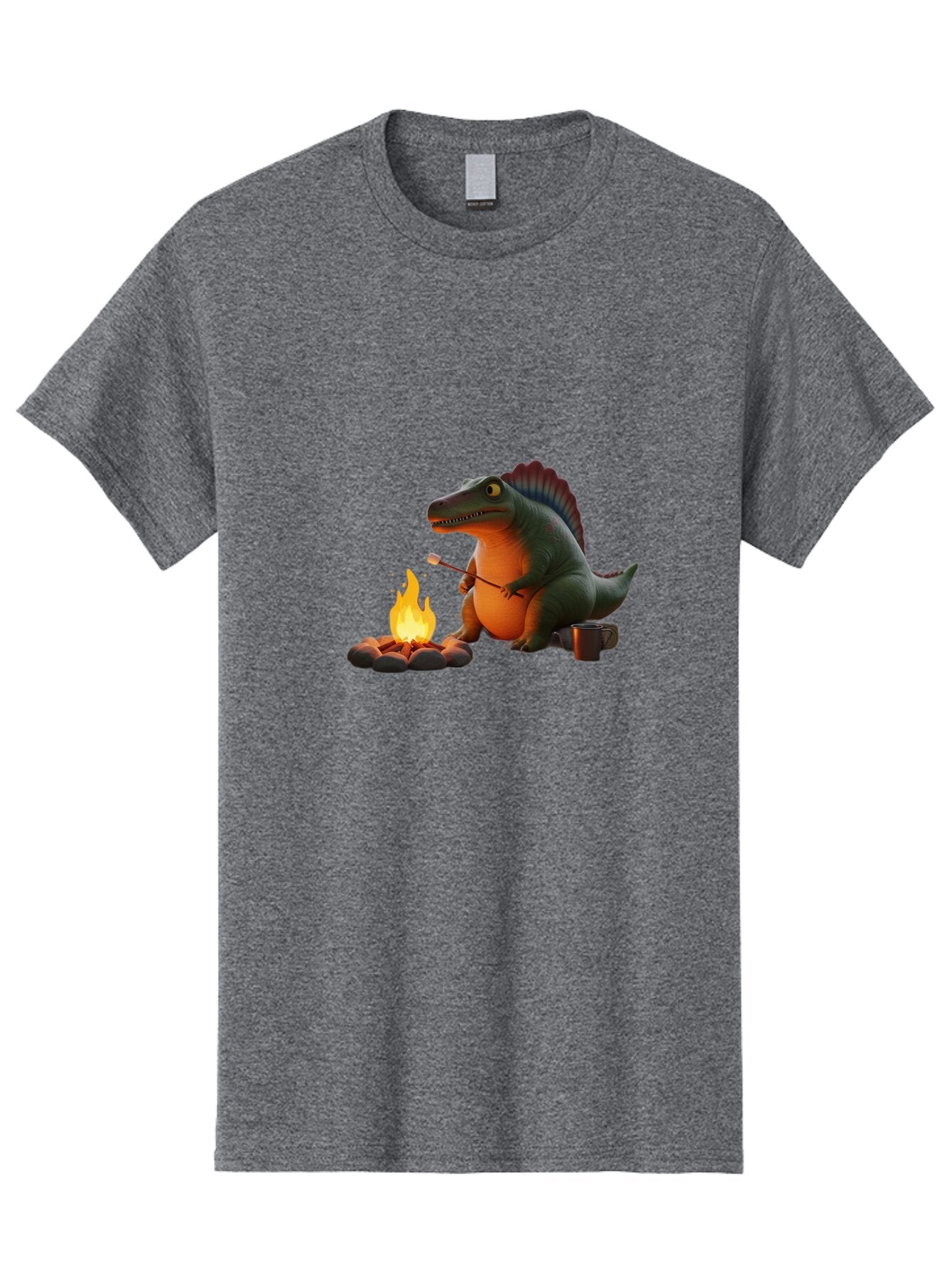 Dinosaur-Camping Men'S Graphic Tee, 100% Cotton, Comfortable Casual Summer Wear, Machine Washable, Vintage Camera, Old Camera, Antique Camera, Black Camera, Classic Photography, Photography Equipment, Nostalgic Device, Film Camera, Camera Art Bap370 4