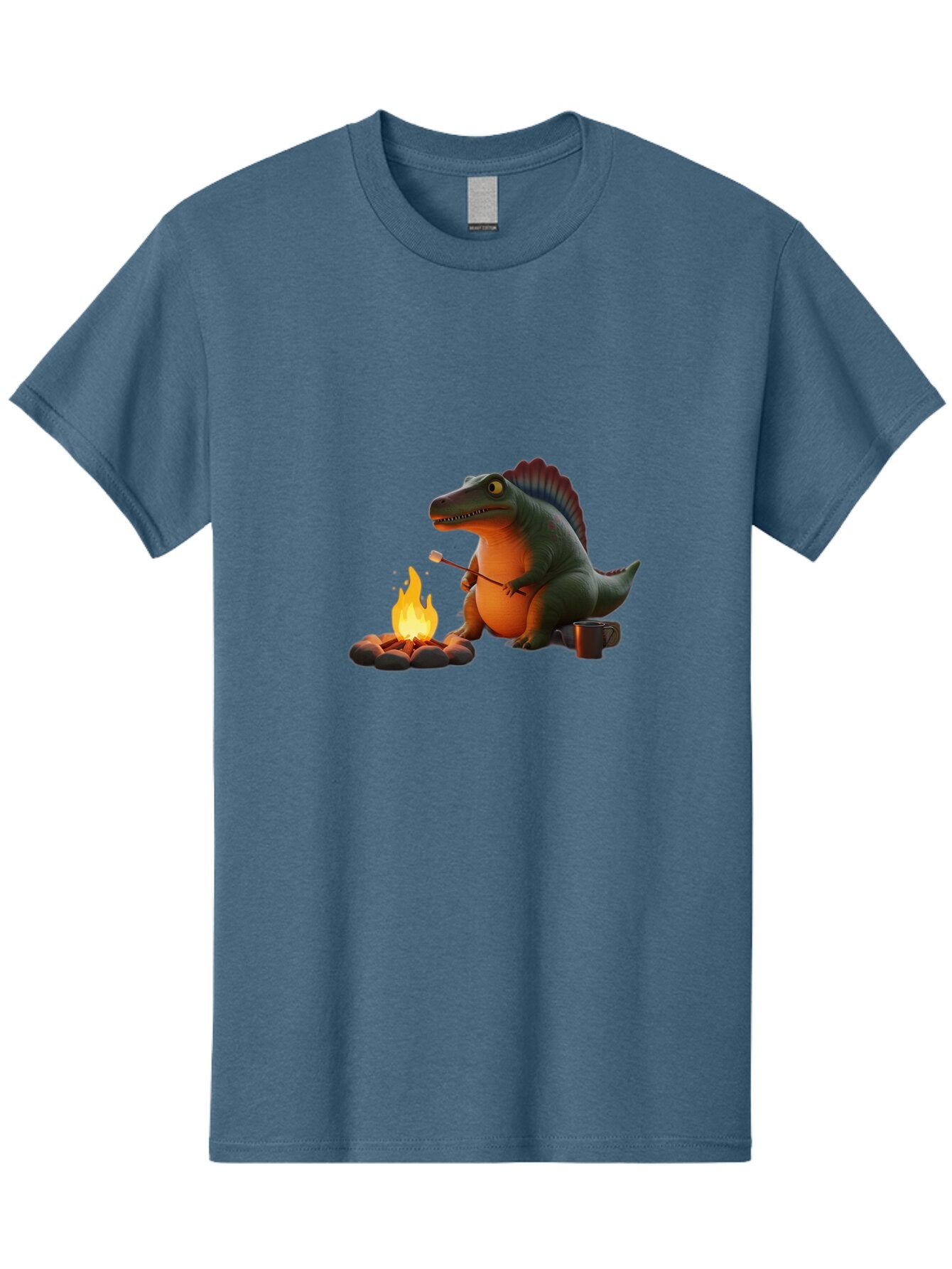 Dinosaur-Camping Men'S Graphic Tee, 100% Cotton, Comfortable Casual Summer Wear, Machine Washable, Vintage Camera, Old Camera, Antique Camera, Black Camera, Classic Photography, Photography Equipment, Nostalgic Device, Film Camera, Camera Art Bap370 7