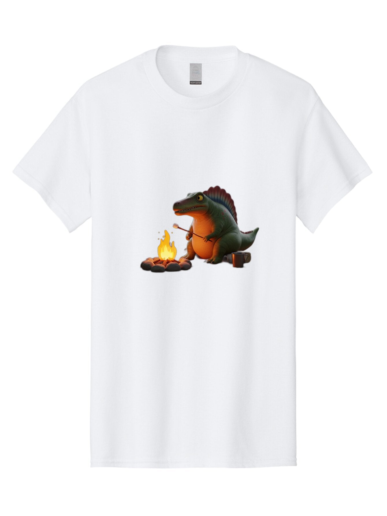 Dinosaur-Camping Men'S Graphic Tee, 100% Cotton, Comfortable Casual Summer Wear, Machine Washable, Vintage Camera, Old Camera, Antique Camera, Black Camera, Classic Photography, Photography Equipment, Nostalgic Device, Film Camera, Camera Art Bap370 10