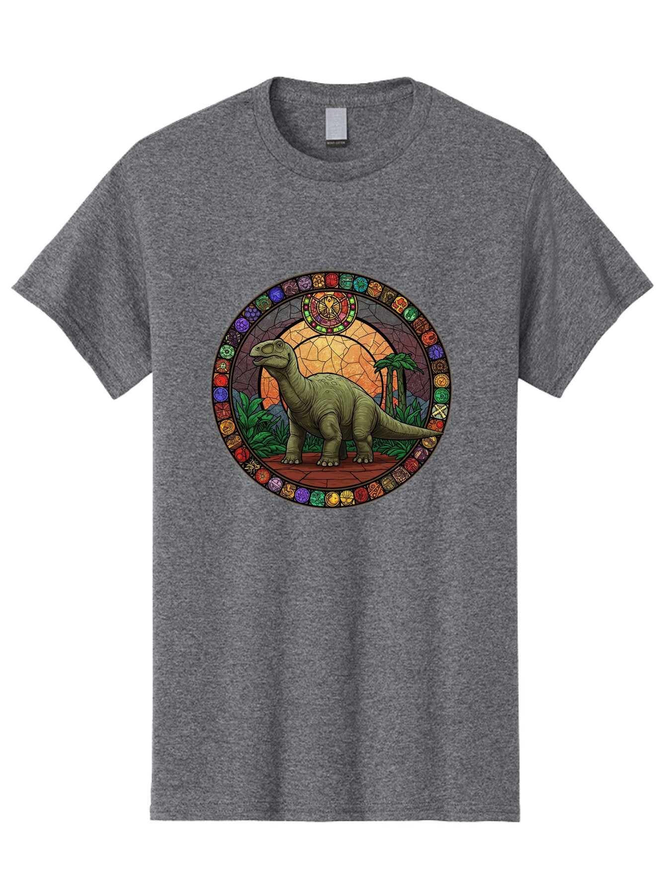 Dinosaur-Stained-Glass Men'S Graphic Tee, 100% Cotton, Comfortable Casual Summer Wear, Machine Washable, Vintage Camera, Old Camera, Antique Camera, Black Camera, Classic Photography, Photography Equipment, Nostalgic Device, Film Camera, Bap371 3
