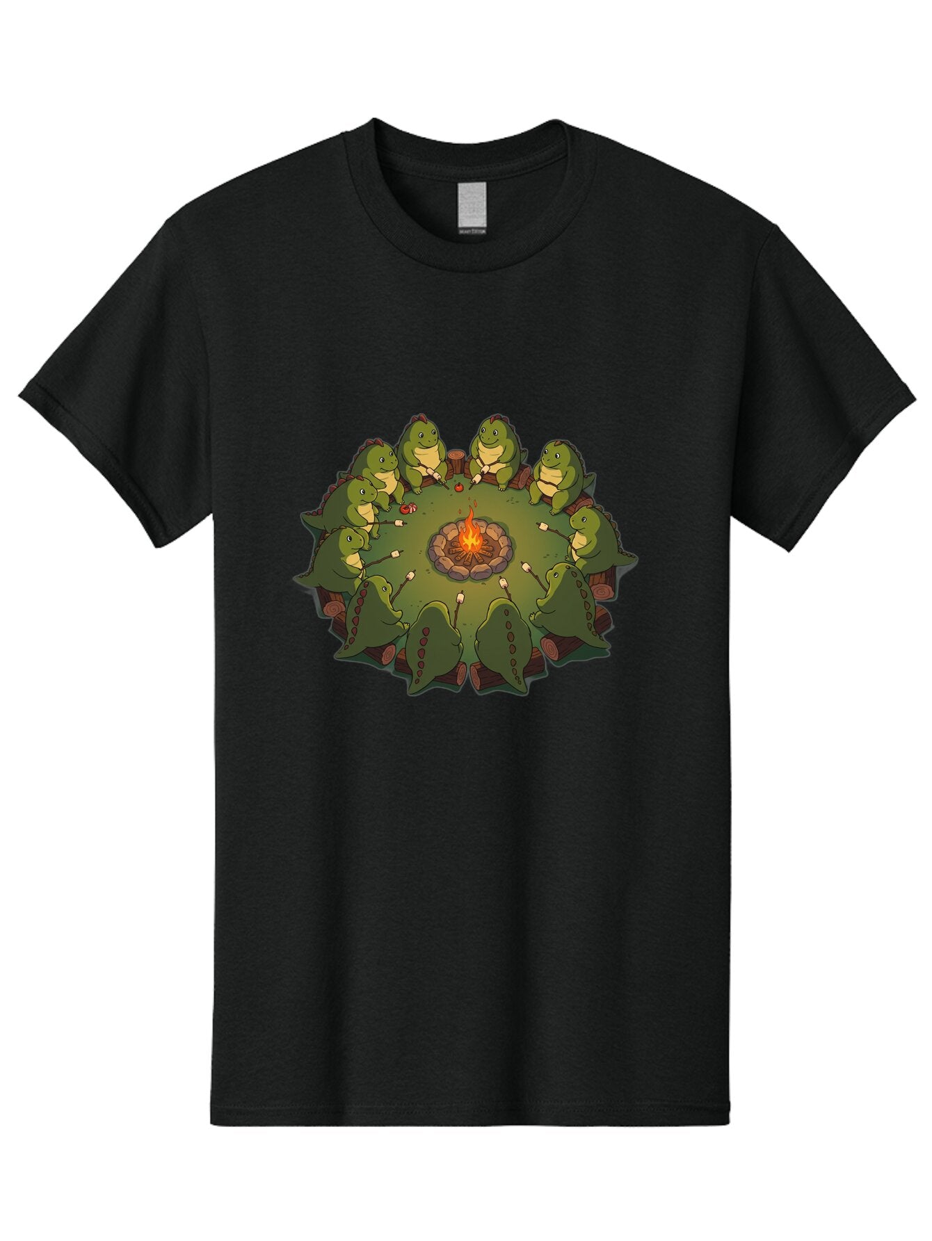 Dinosaurs-Around-Campfire Men'S Graphic Tee, 100% Cotton, Comfortable Casual Summer Wear, Machine Washable, Vintage Camera, Old Camera, Antique Camera, Black Camera, Classic Photography, Photography Equipment, Nostalgic Device, Film Camera, Bap372 9